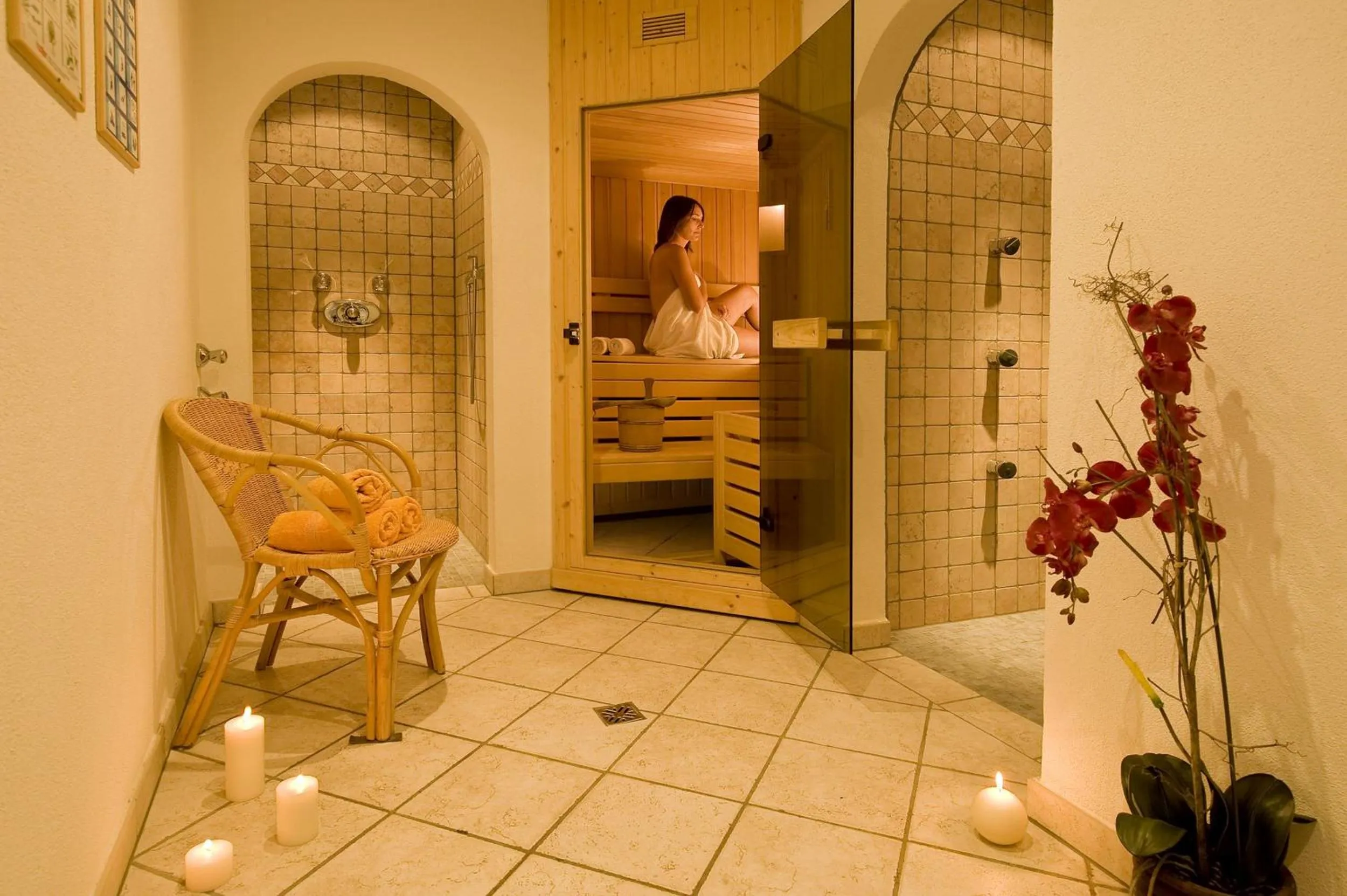 Sauna in Pension Appartment Hecherhof