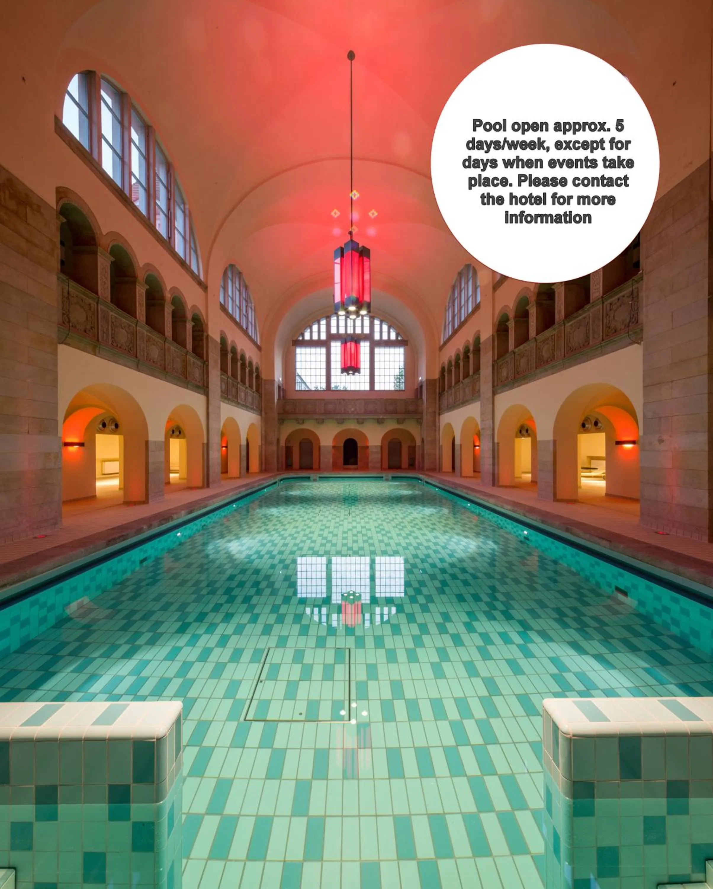 Pool view in Hotel Oderberger