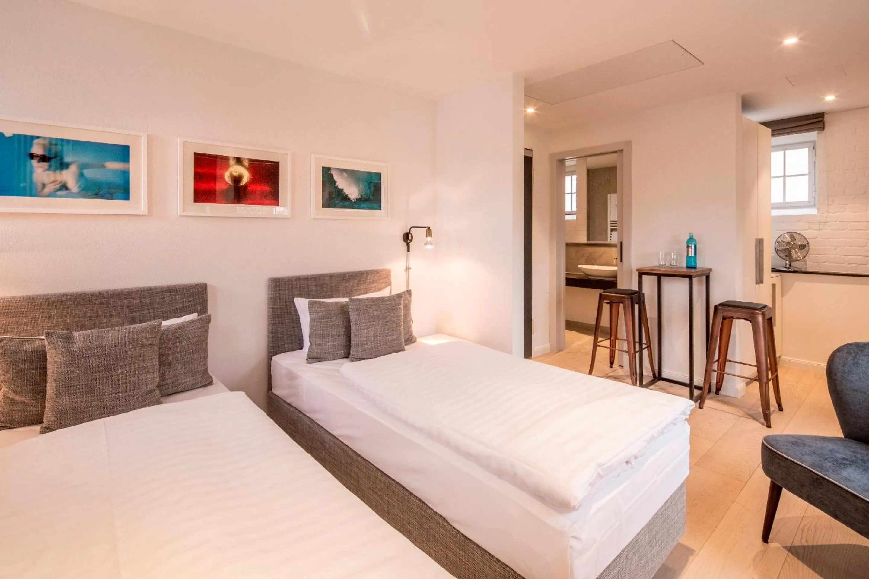 Decorative detail, Bed in Hotel Oderberger