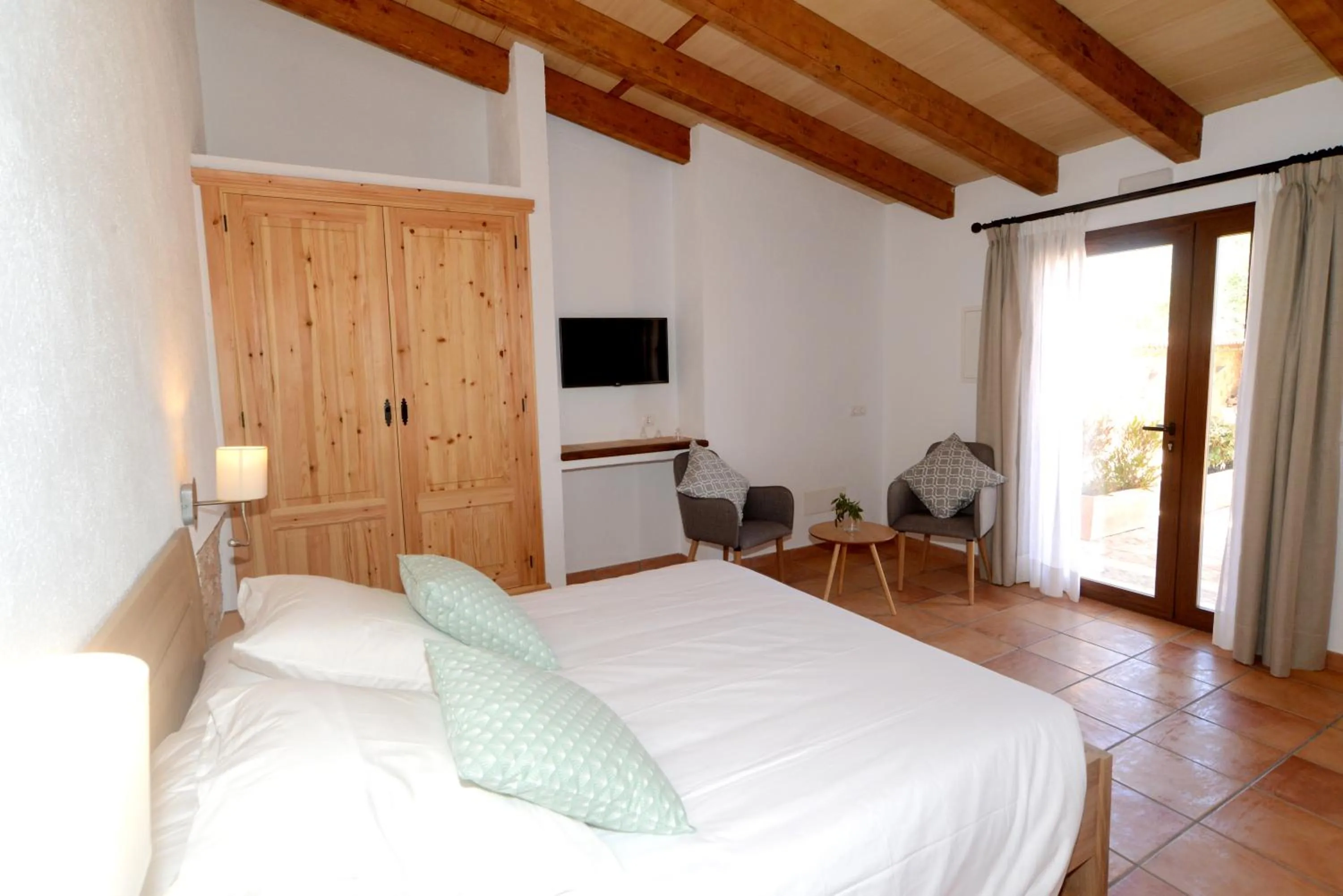 Bedroom, Bed in Can Porretí Agroturisme