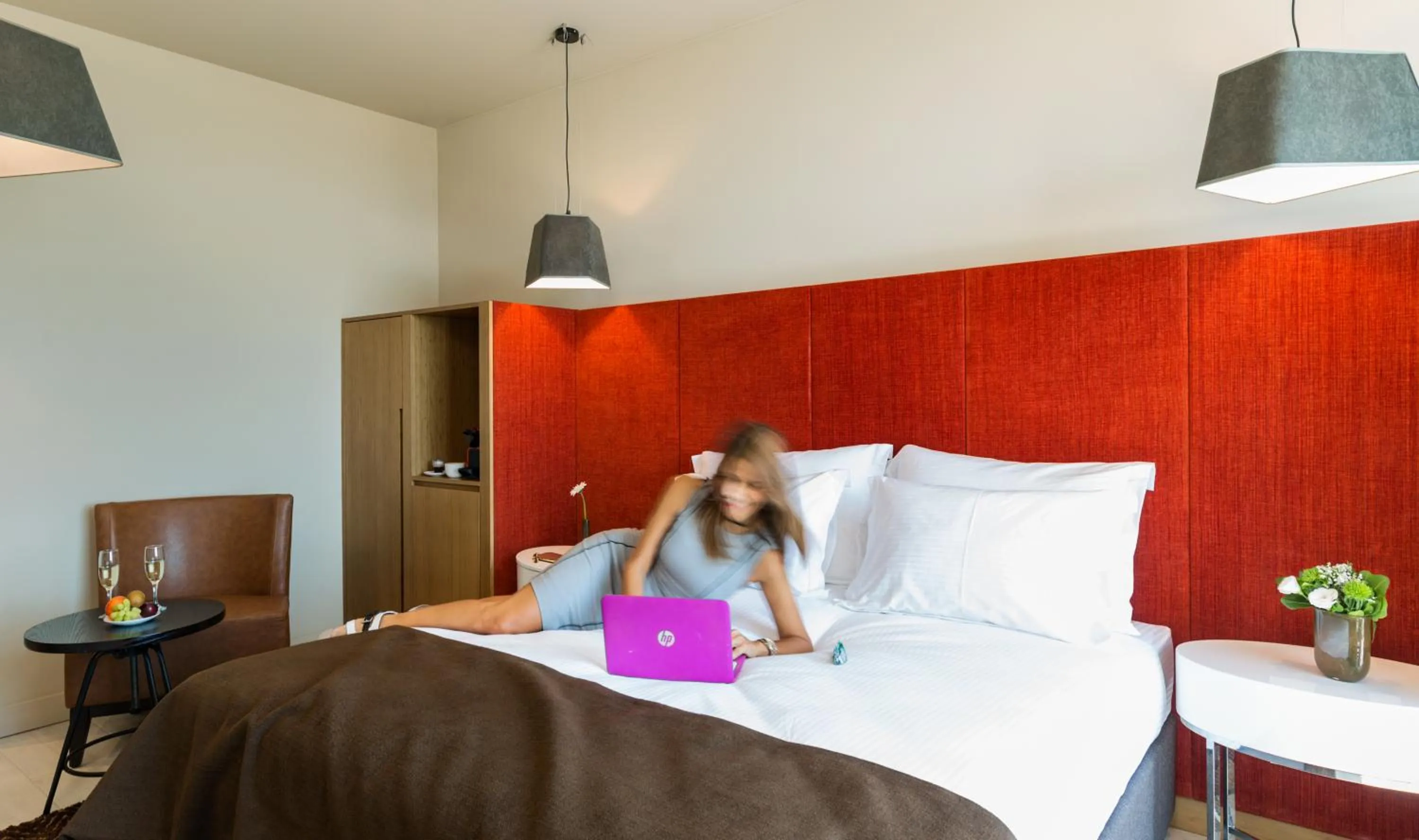 Bed in Prima Link Hotel