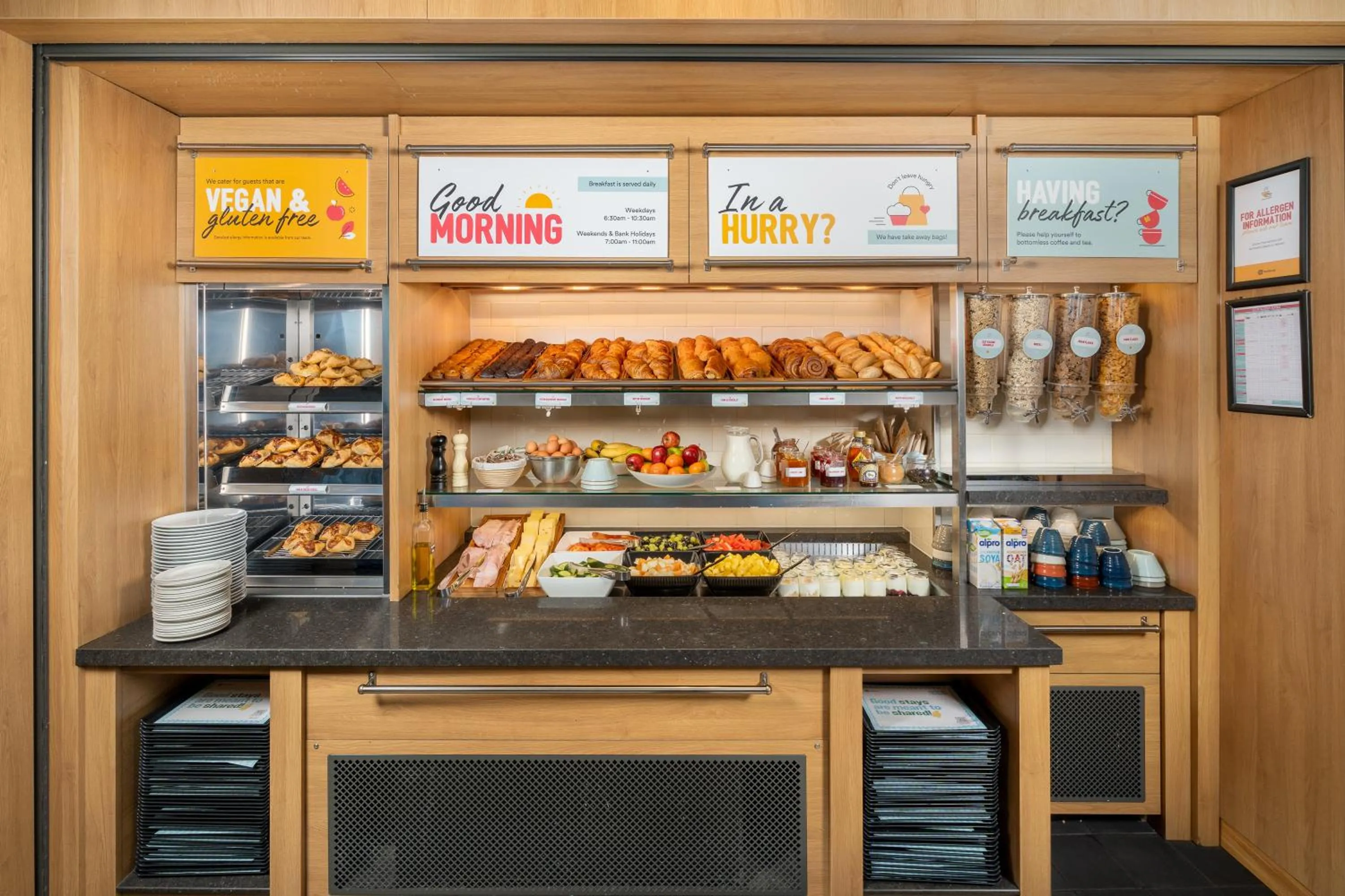 Food and drinks in Point A Hotel London Kings Cross – St Pancras