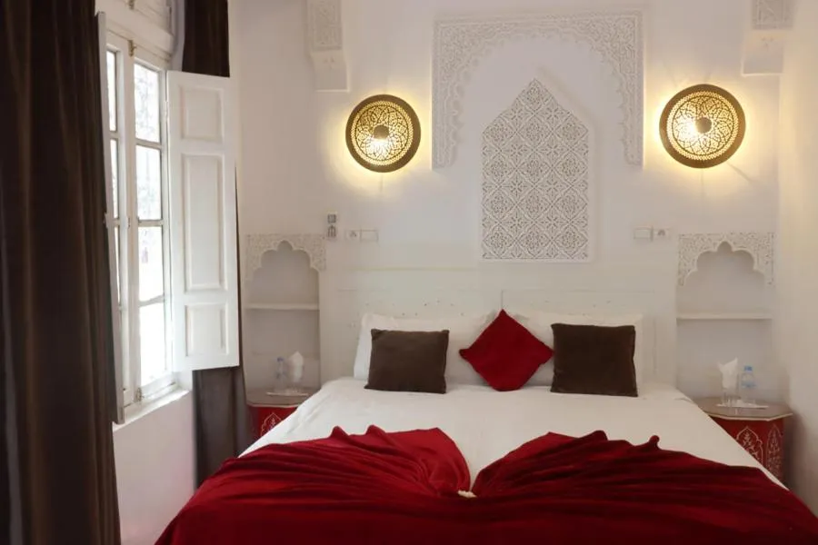 Bed in Riad Morocco Sky