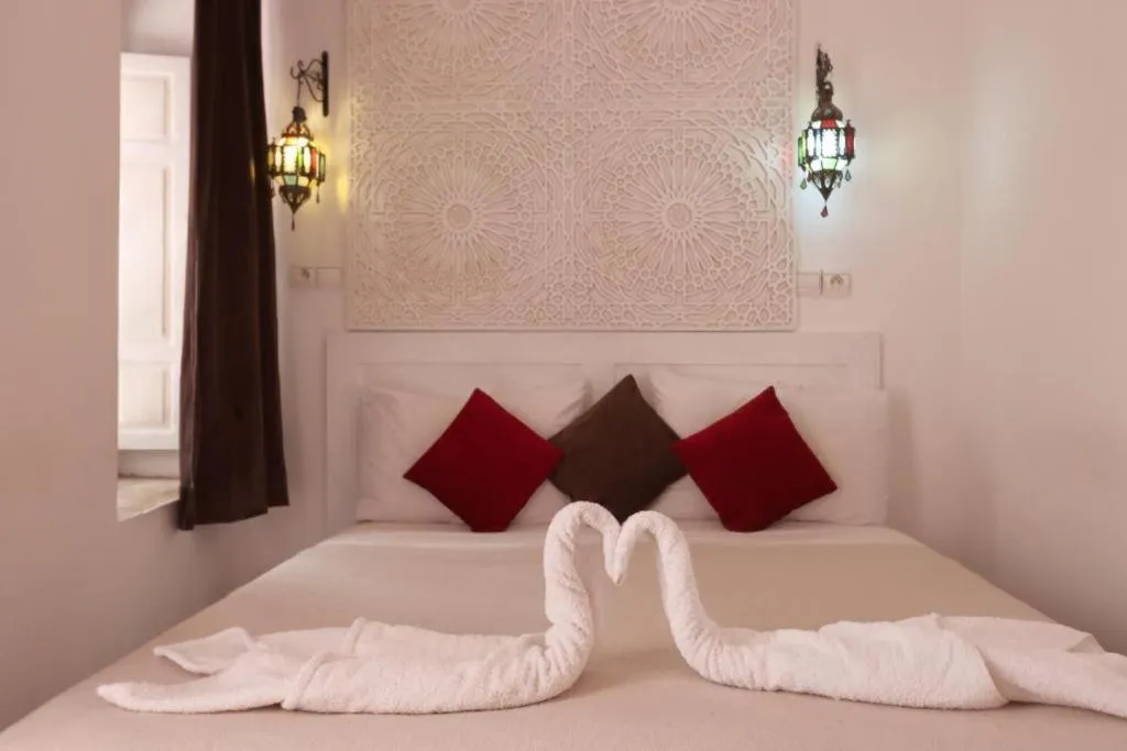 Bed in Riad Morocco Sky