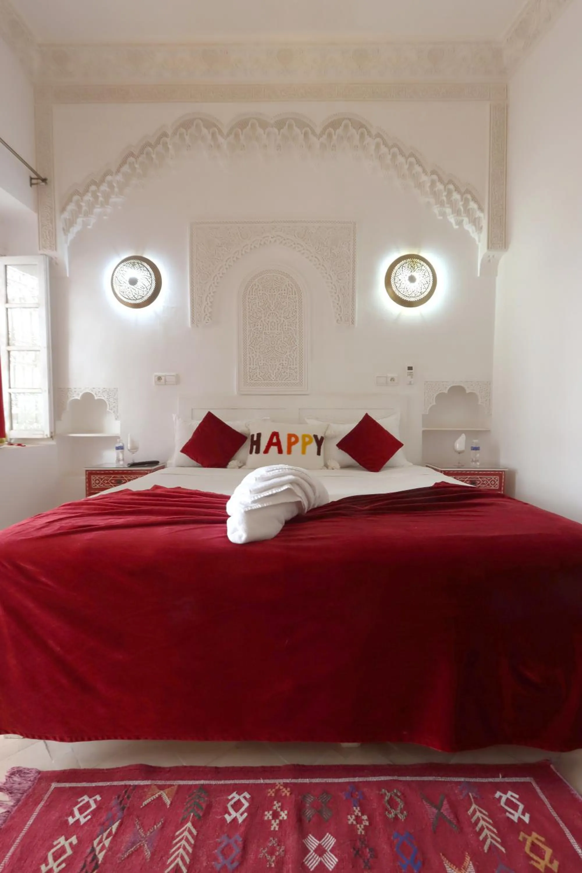 Bed in Riad Morocco Sky