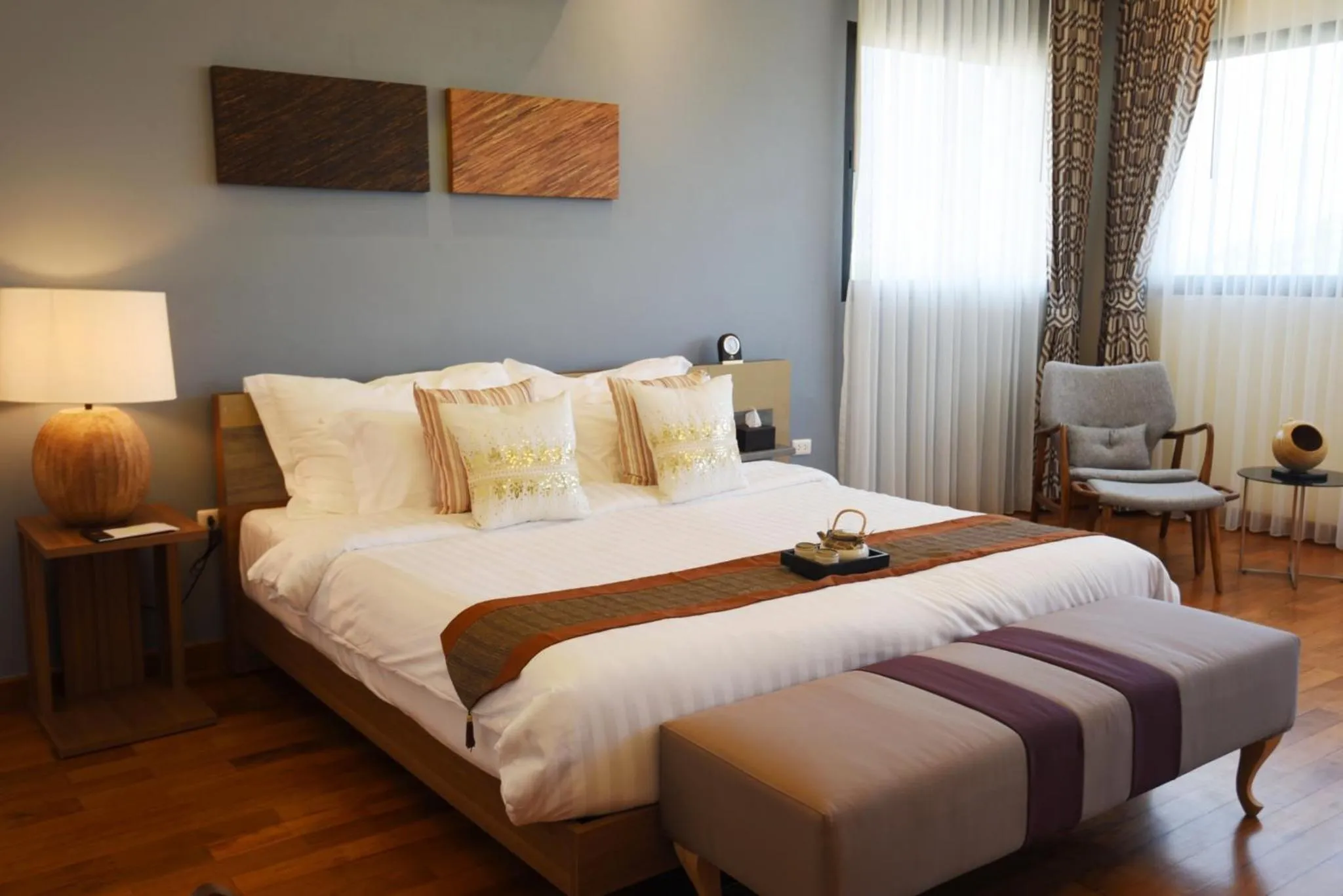 Bed in Ozone Villa Phuket