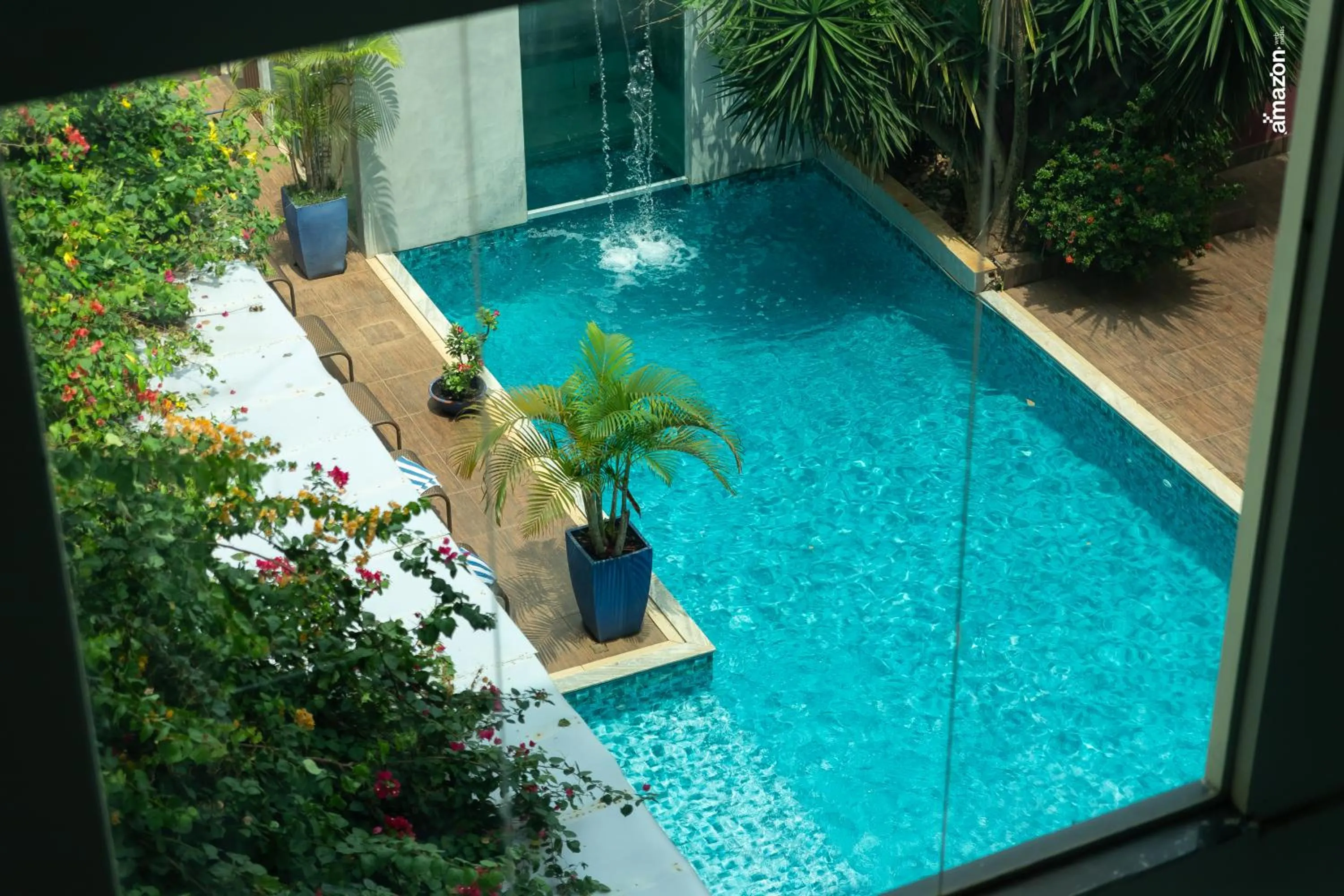 Pool view in Pumma Business Hotel