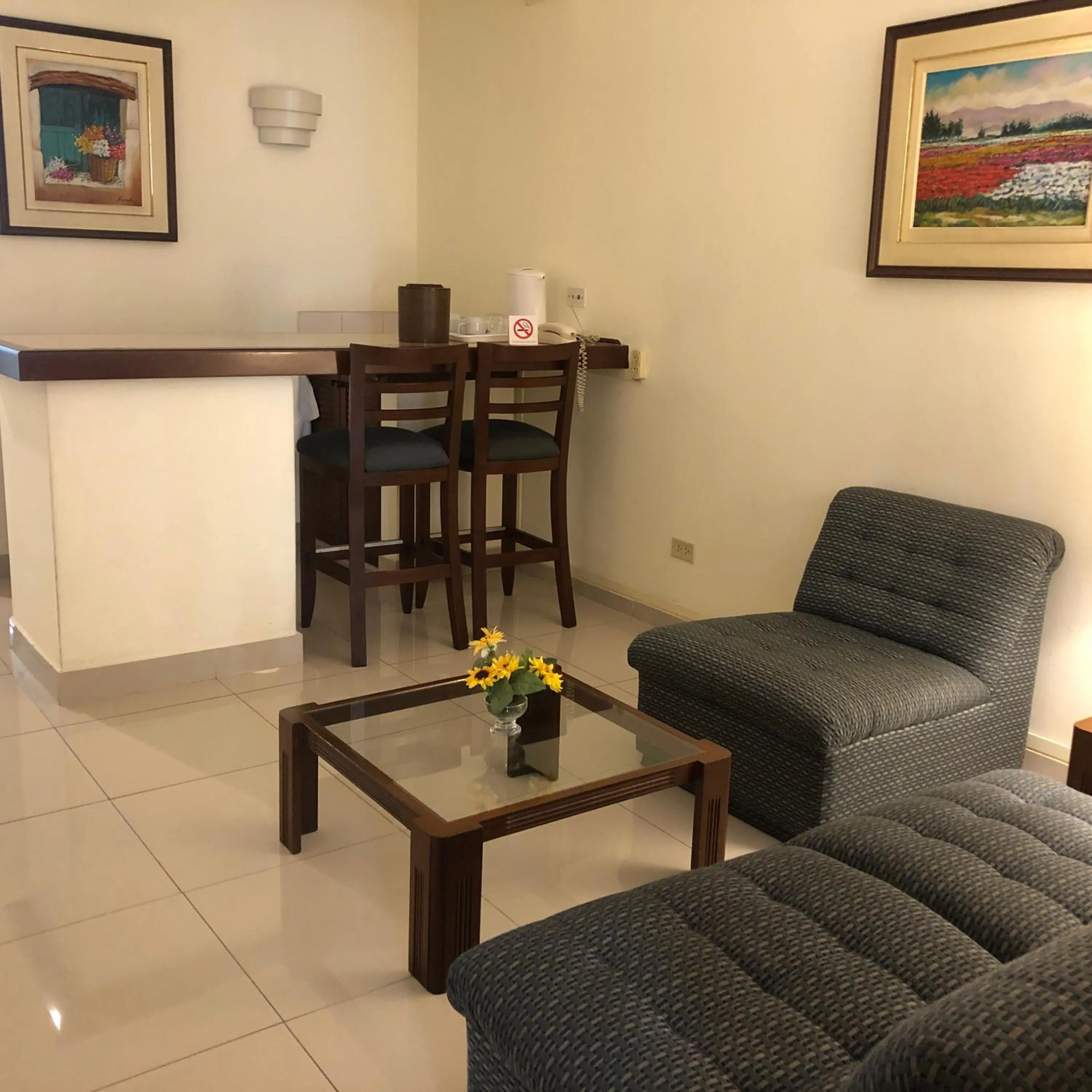 Living room in Hotel Boulevard