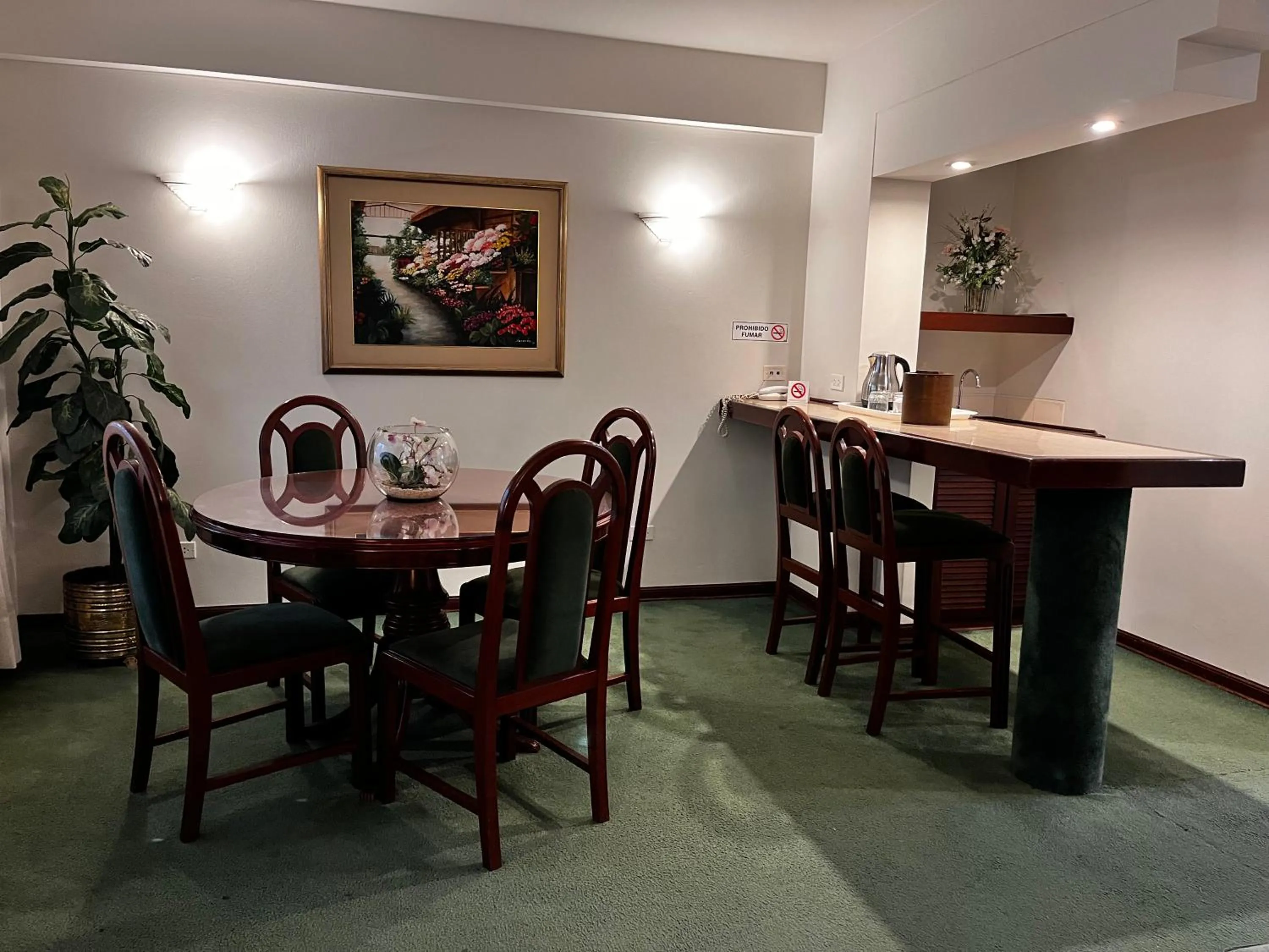 Seating area in Hotel Boulevard