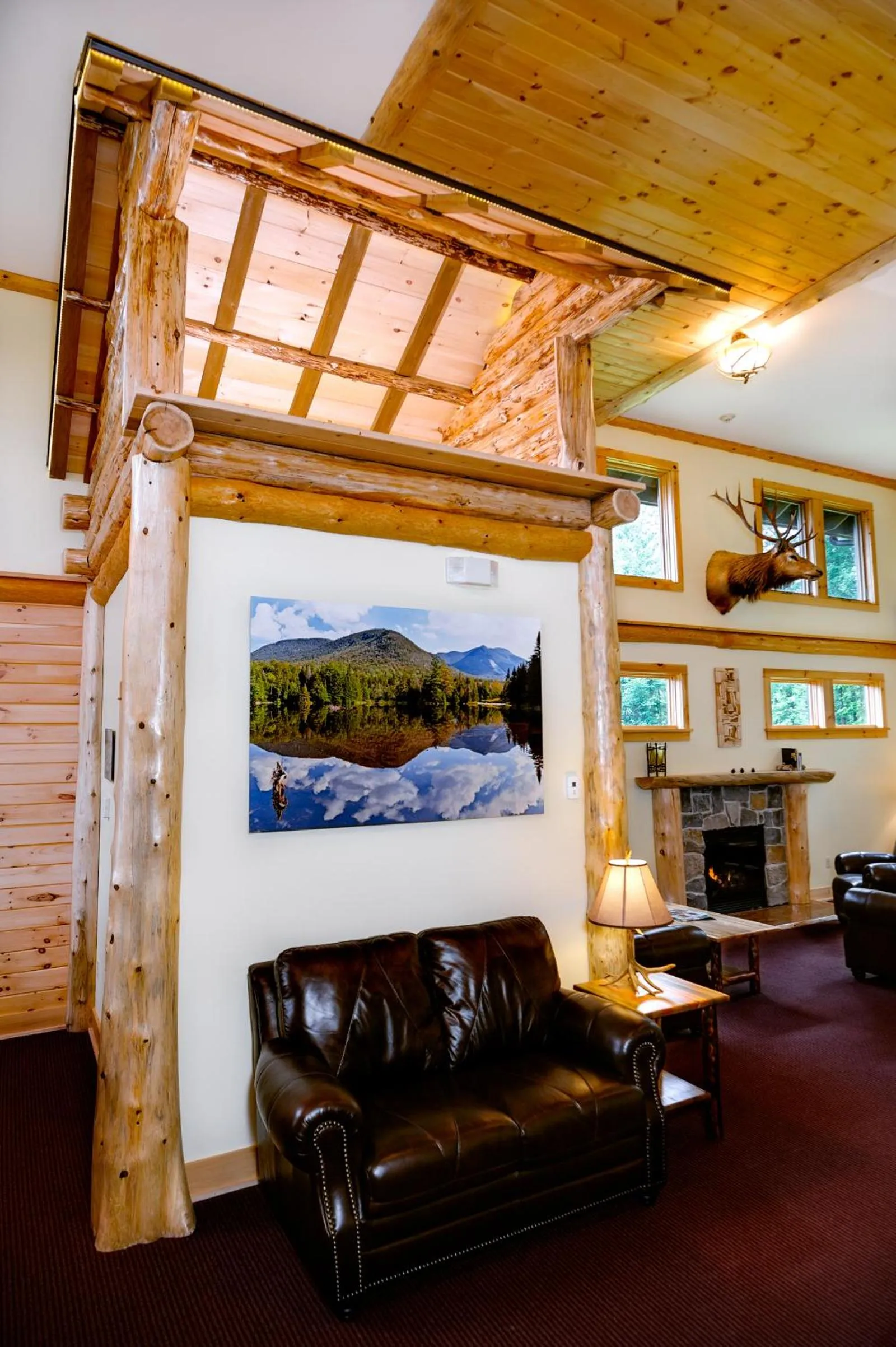 Lobby or reception in Adirondack Spruce Lodge