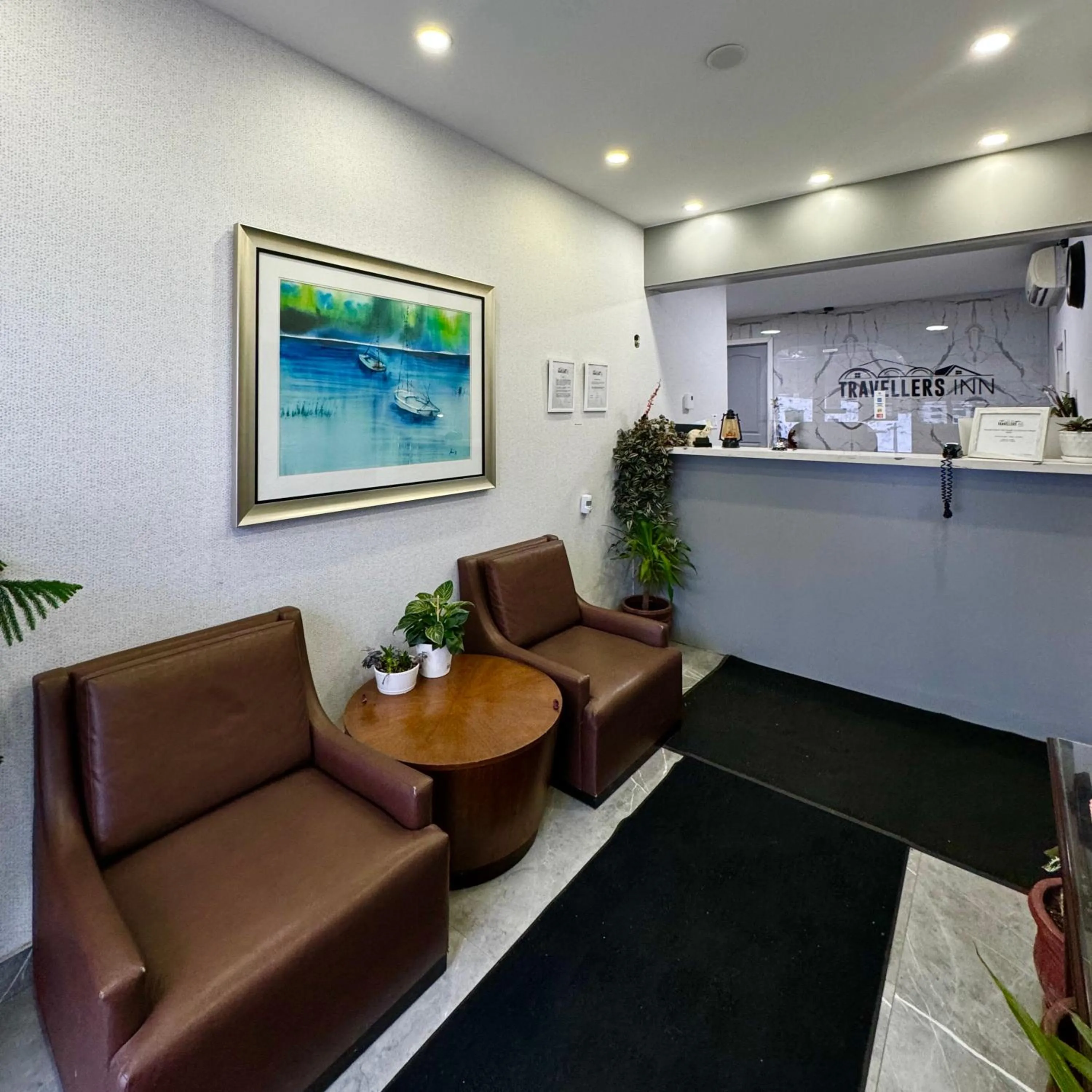 Lobby or reception in Travellers Inn