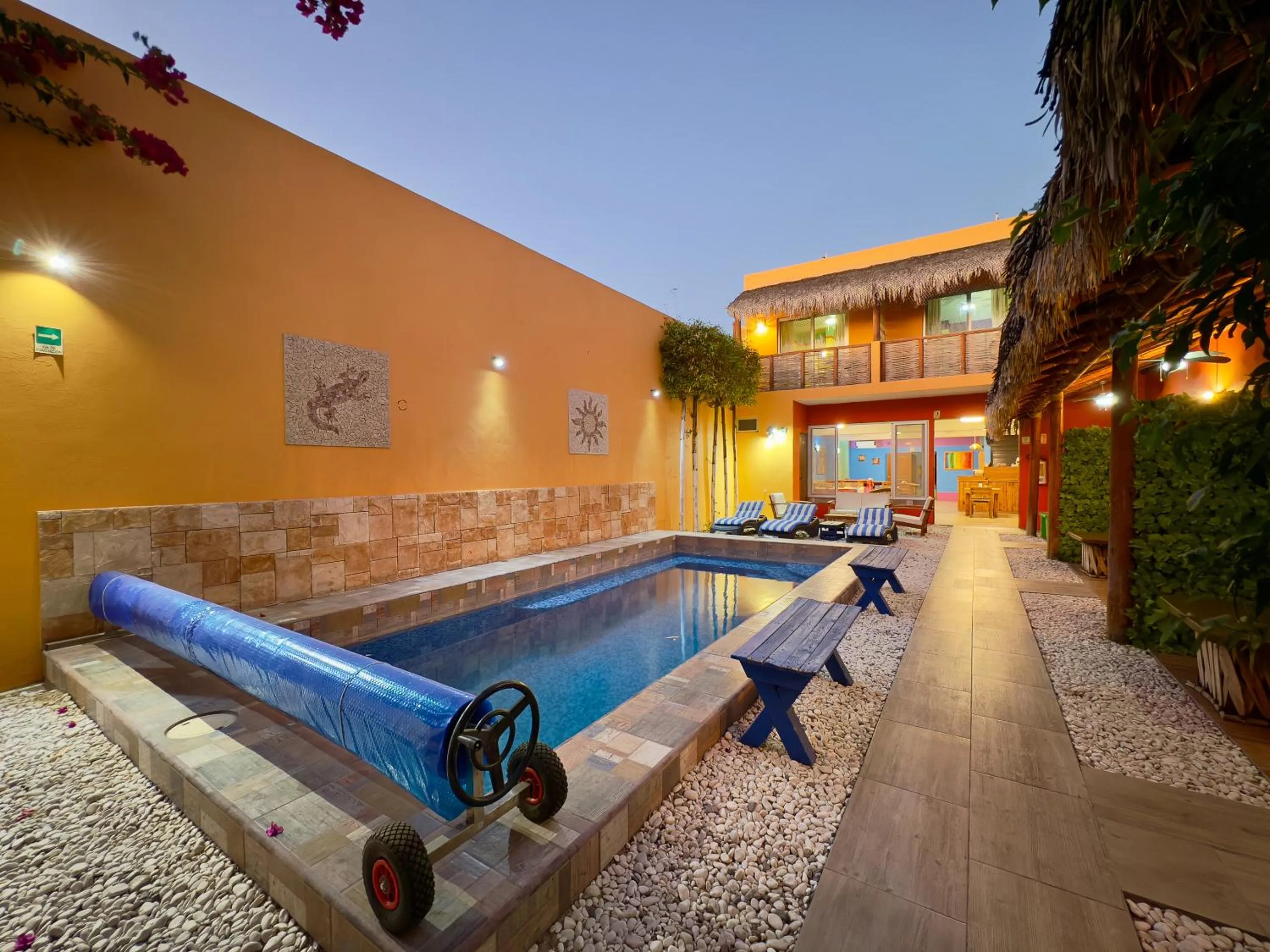 Pool view in Casa Juarez B&B