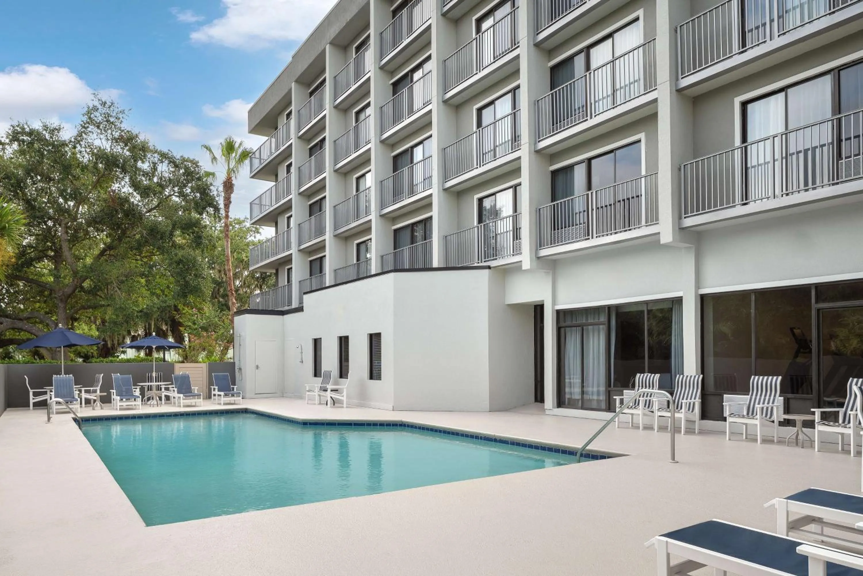 Pool view in DoubleTree by Hilton Hilton Head Island