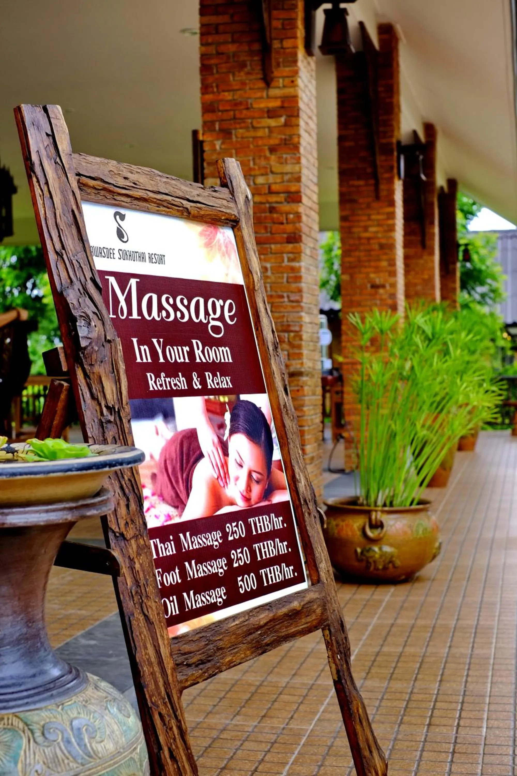 Decorative detail in Sawasdee Sukhothai Resort