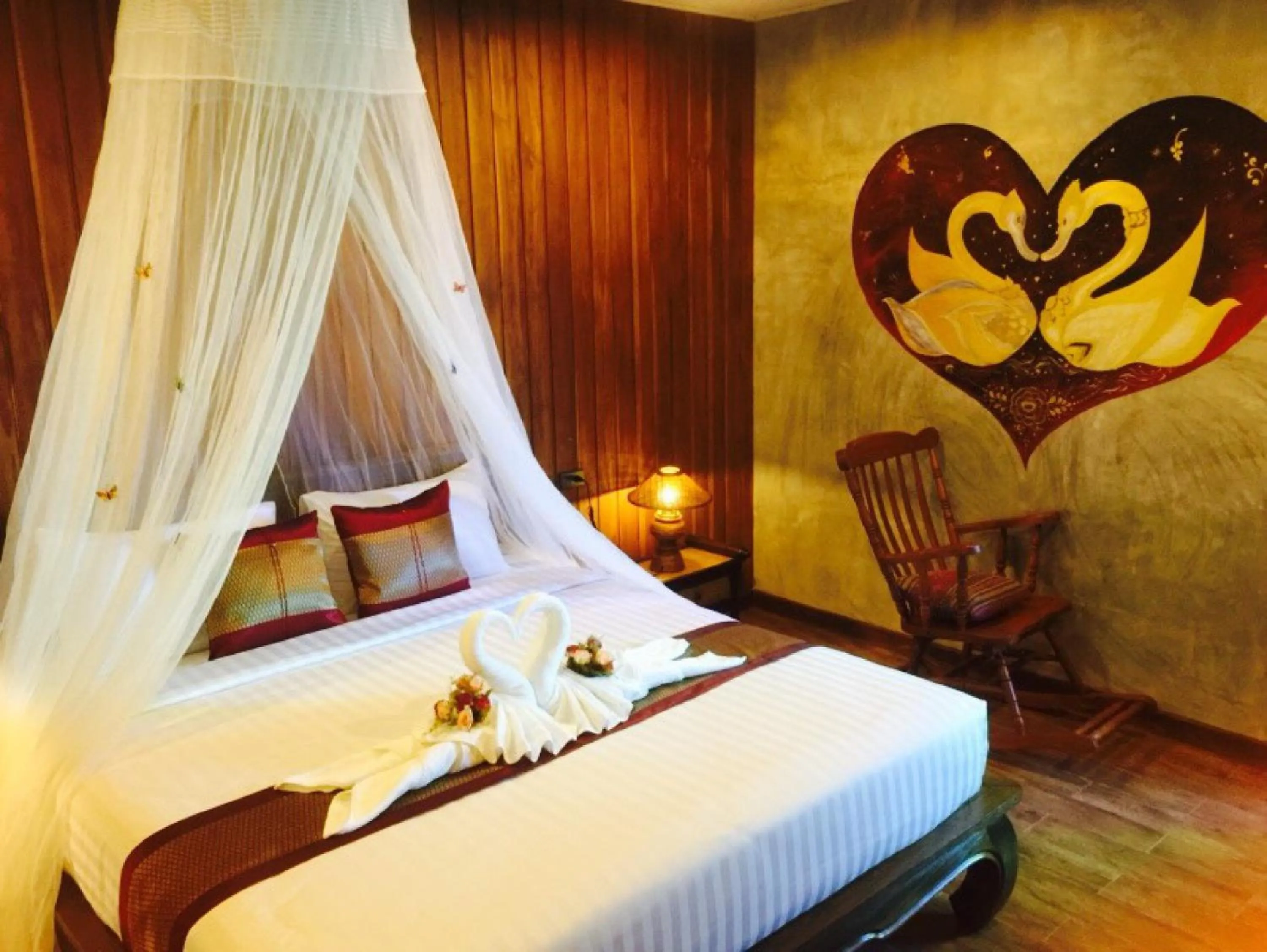 Photo of the whole room, Bed in Sawasdee Sukhothai Resort