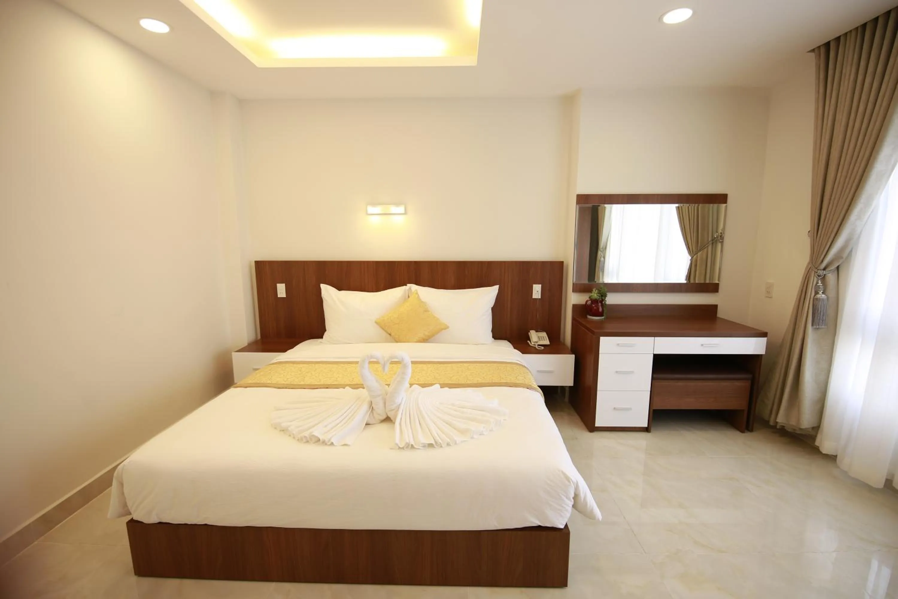 Bed in Kim Hoa Hotel
