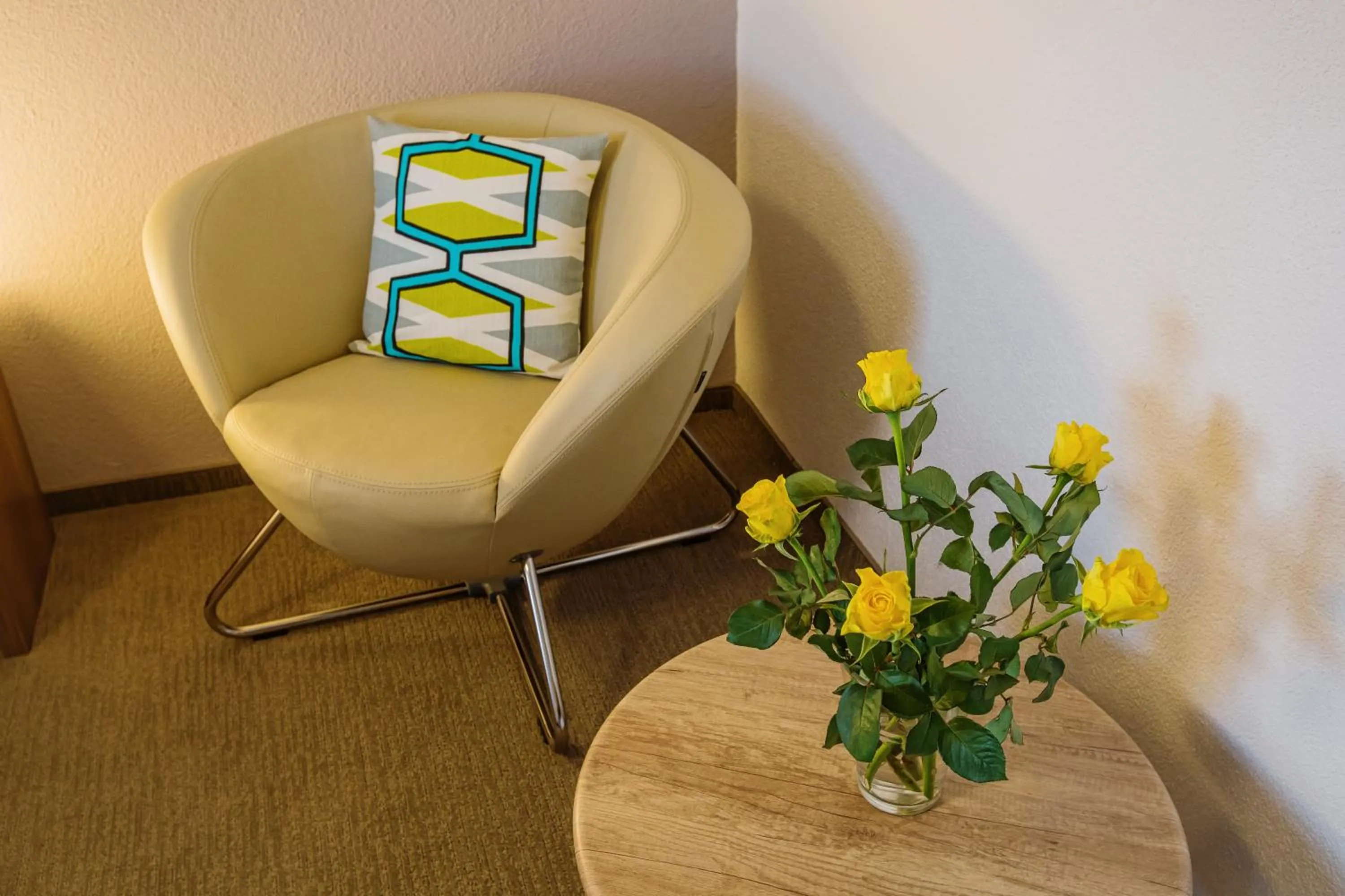 Seating area in Hotel Na Šustně