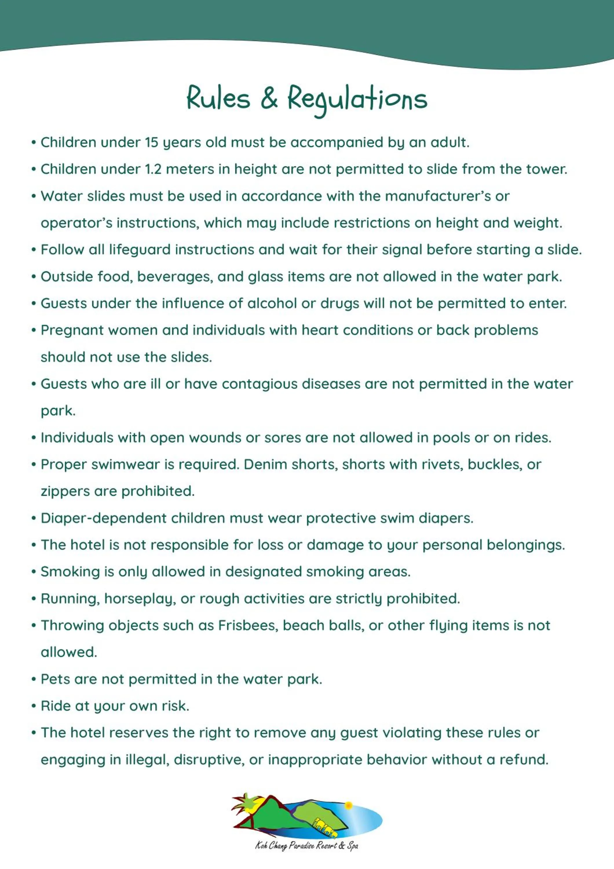 Aqua park in Koh Chang Paradise Resort & Spa