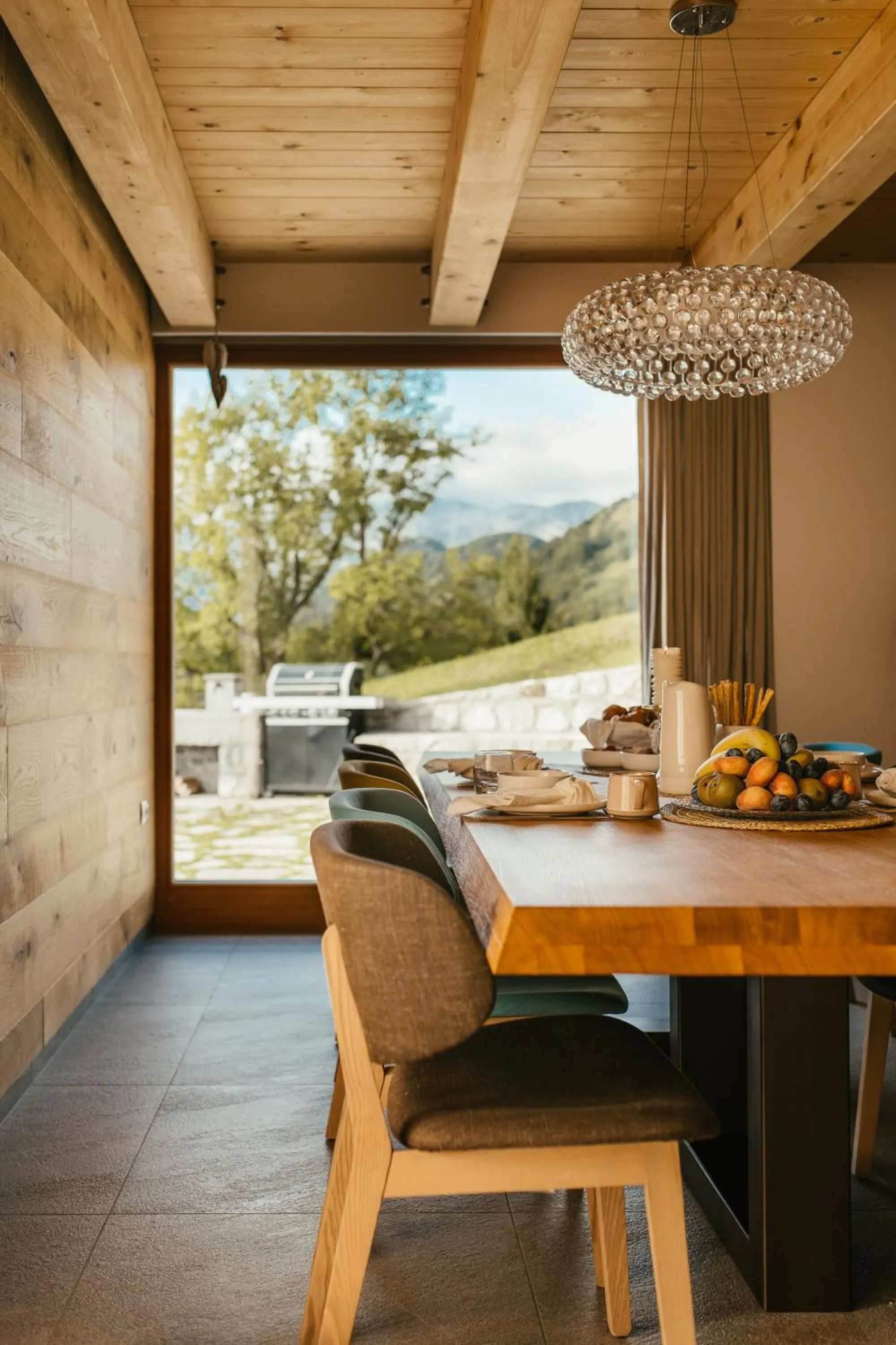 Balcony/Terrace in Eco Chalet Astra Montana