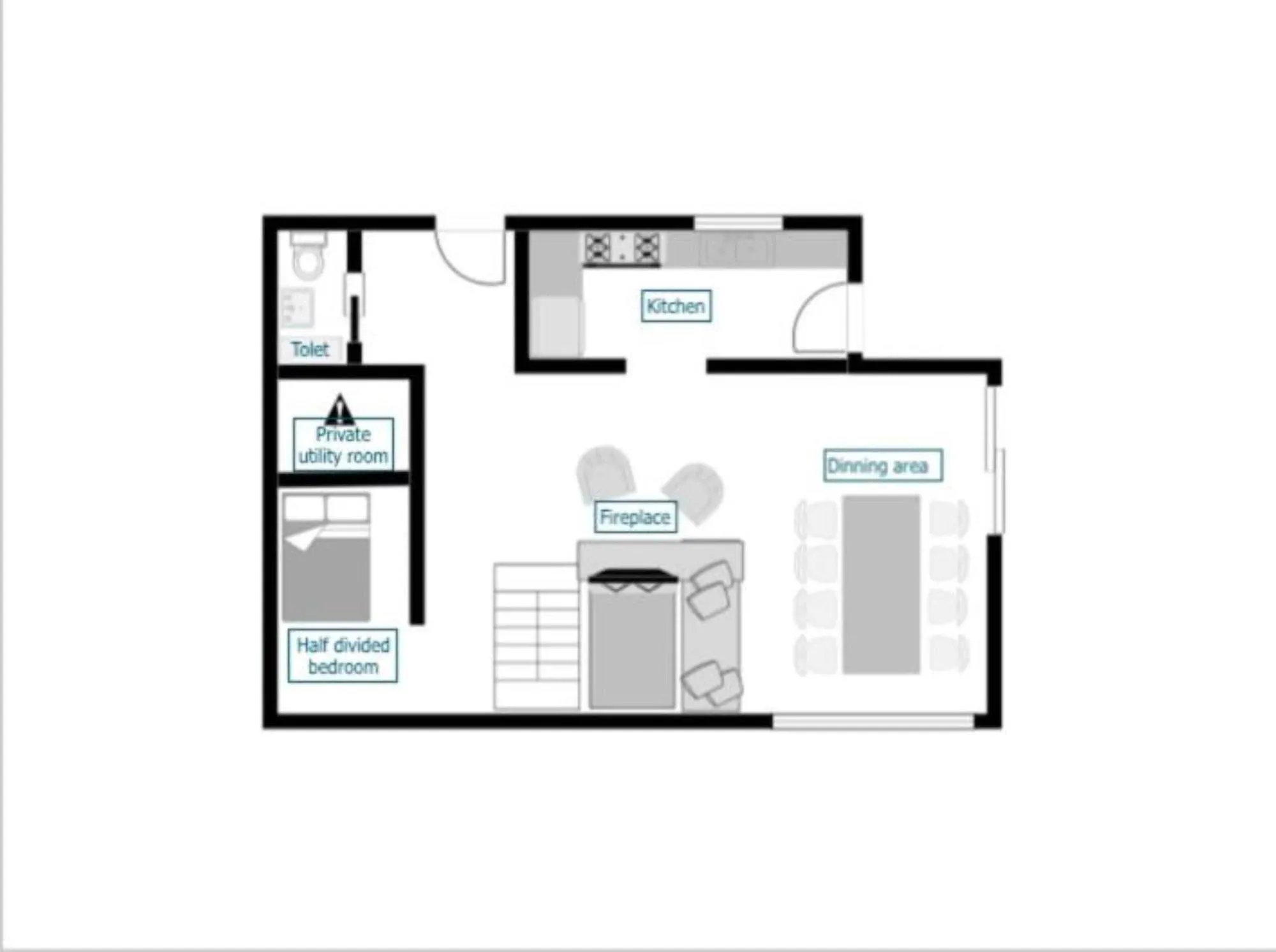 Floor plan in Eco Chalet Astra Montana