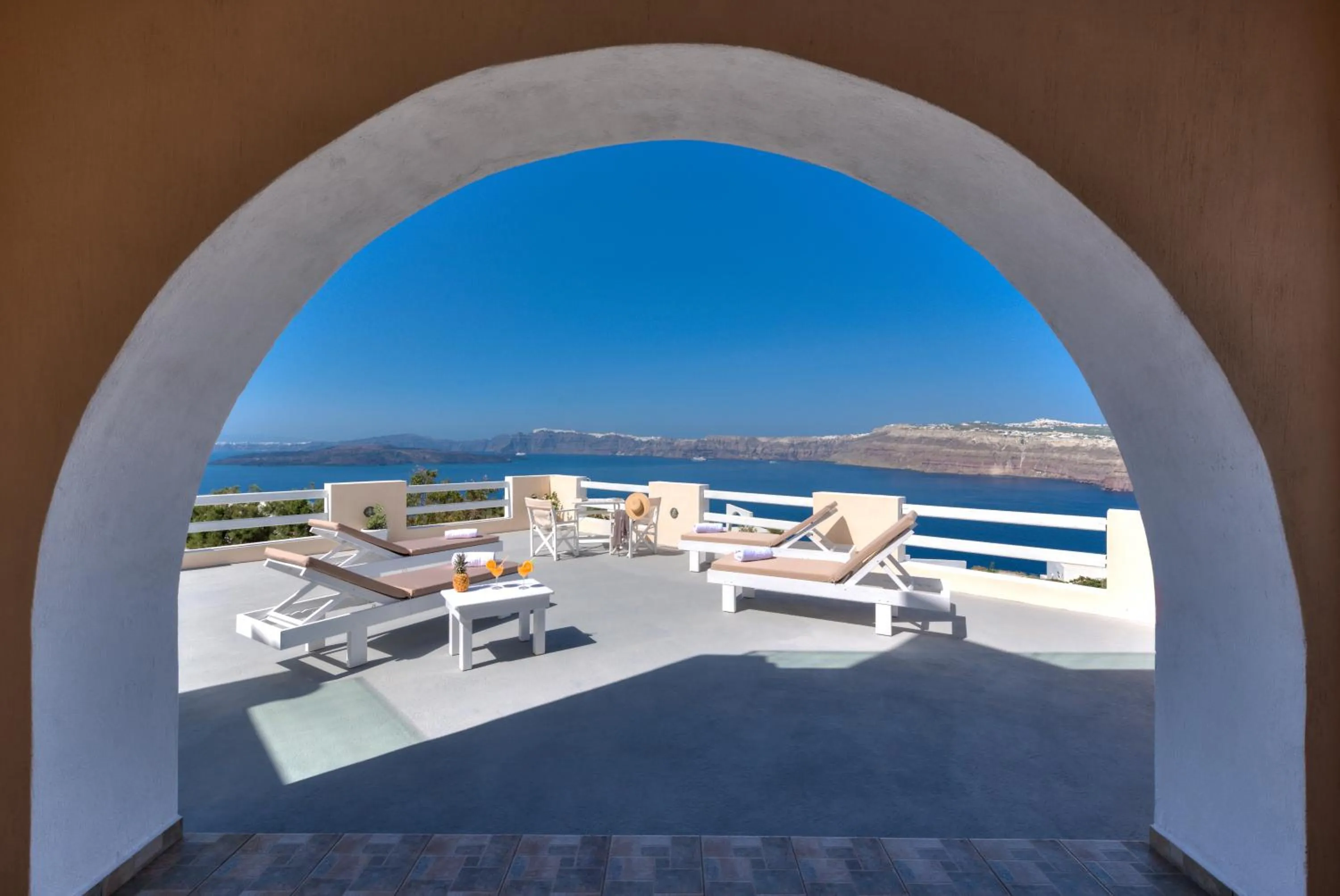 Balcony/Terrace in Akrotiri Apartments