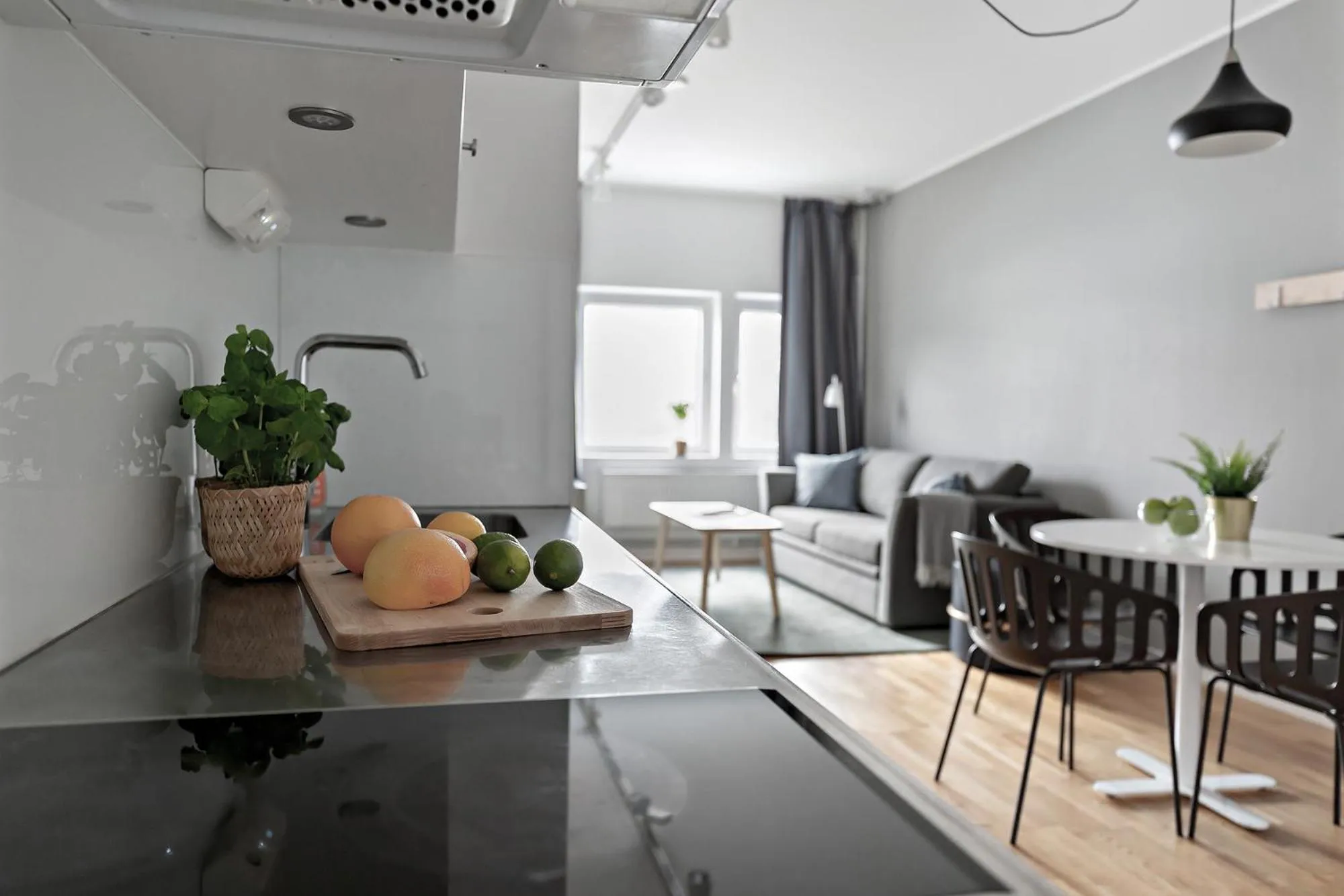 Kitchen or kitchenette in Forenom Hotels & Apartments Kista