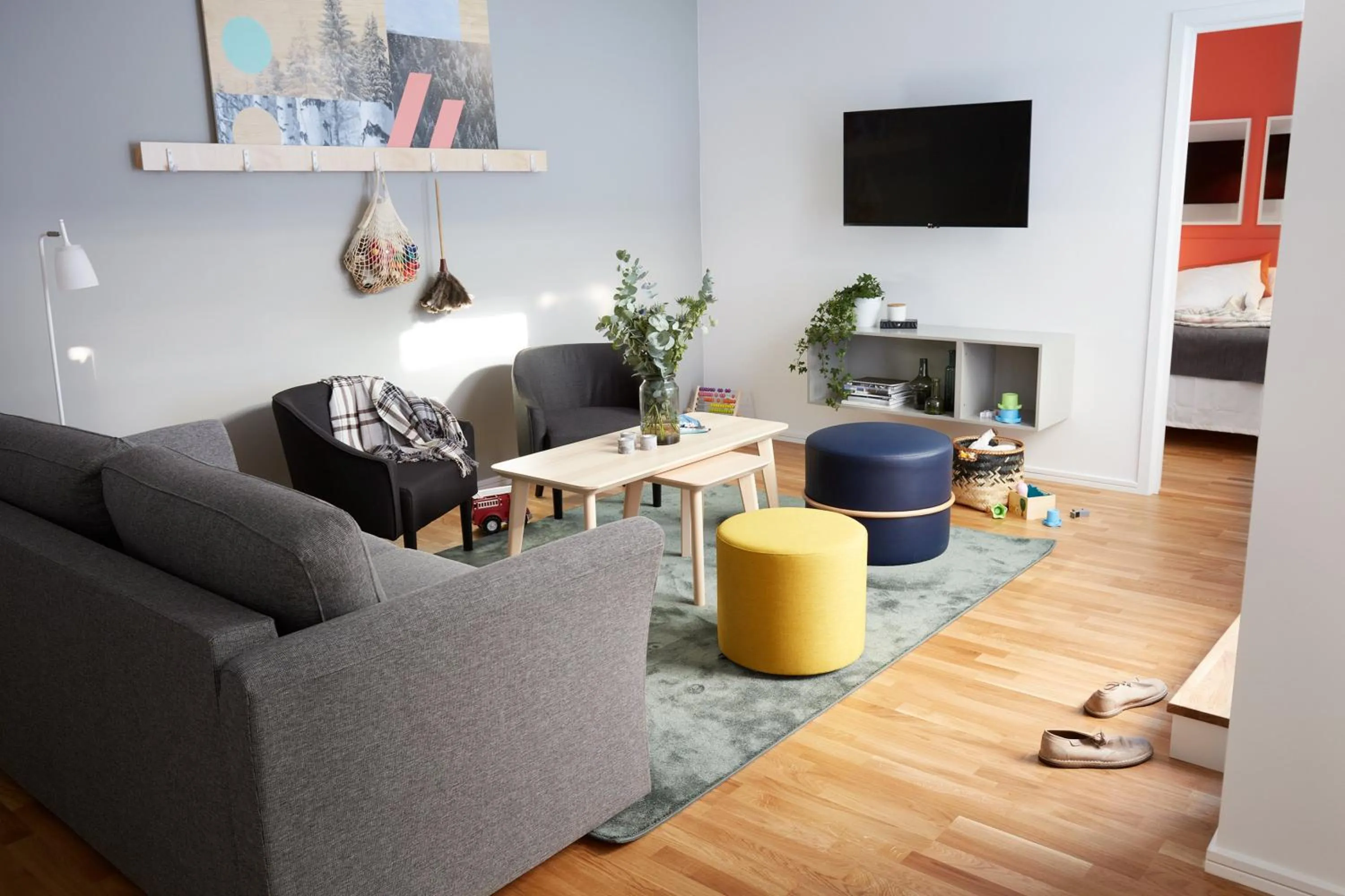 Living room in Forenom Hotels & Apartments Kista