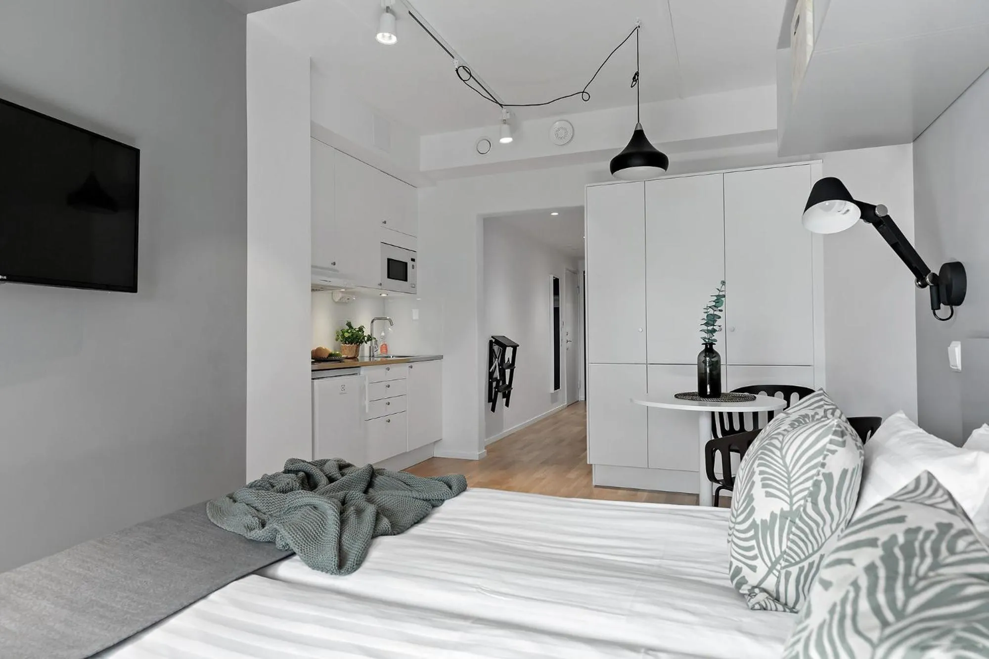 Bed in Forenom Hotels & Apartments Kista