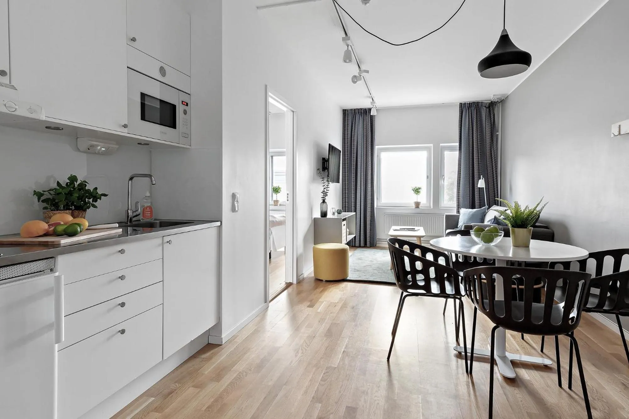 Kitchen or kitchenette in Forenom Hotels & Apartments Kista