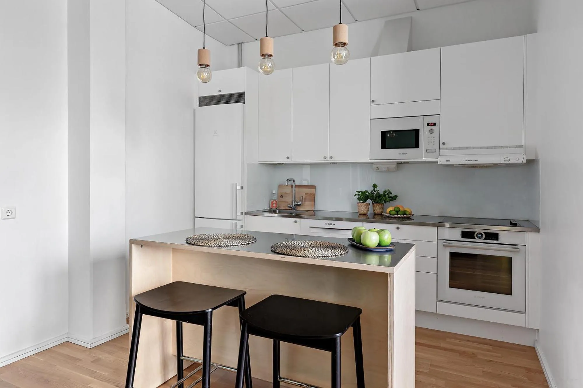 Kitchen or kitchenette in Forenom Hotels & Apartments Kista