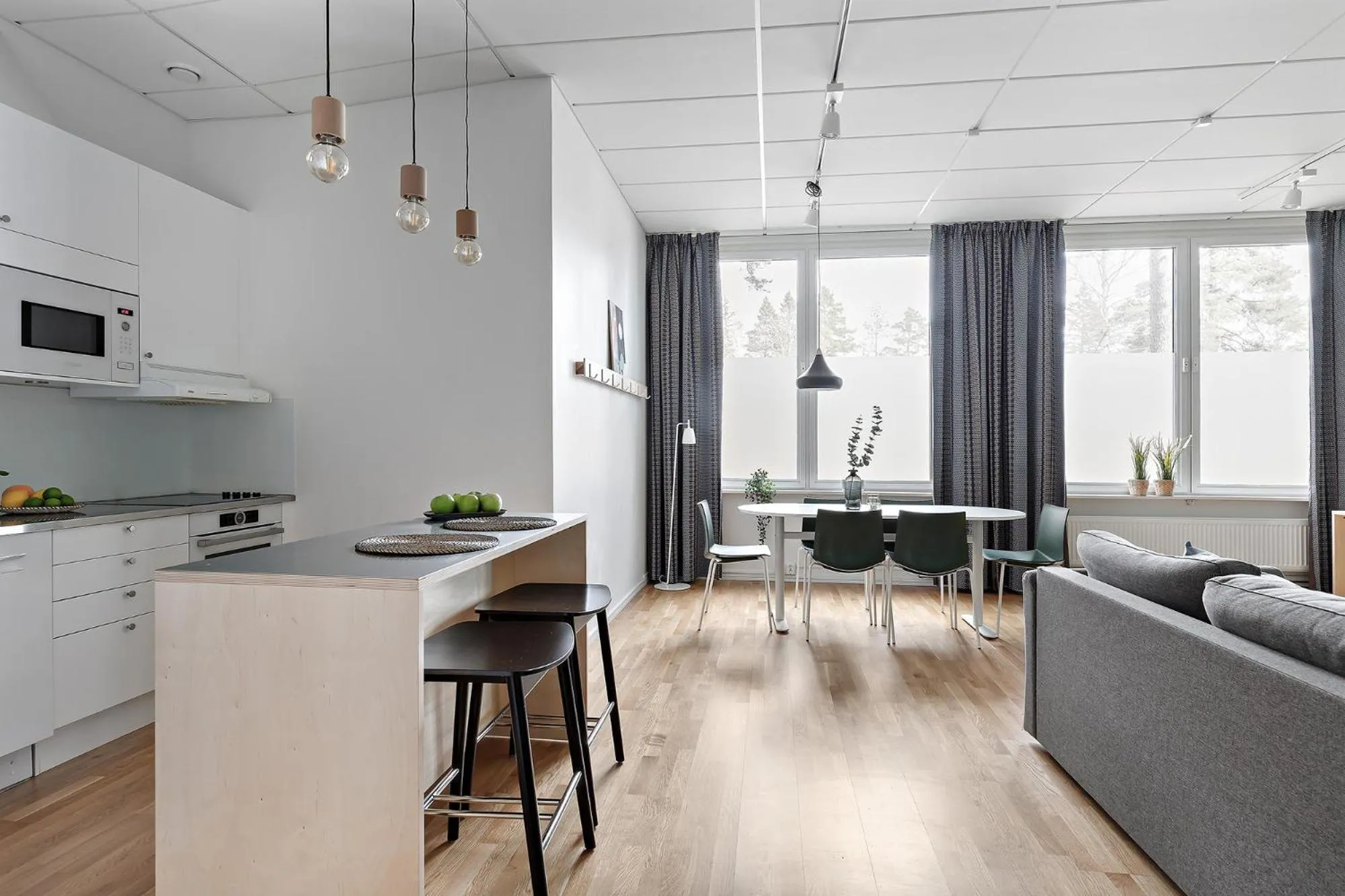 Kitchen or kitchenette in Forenom Hotels & Apartments Kista