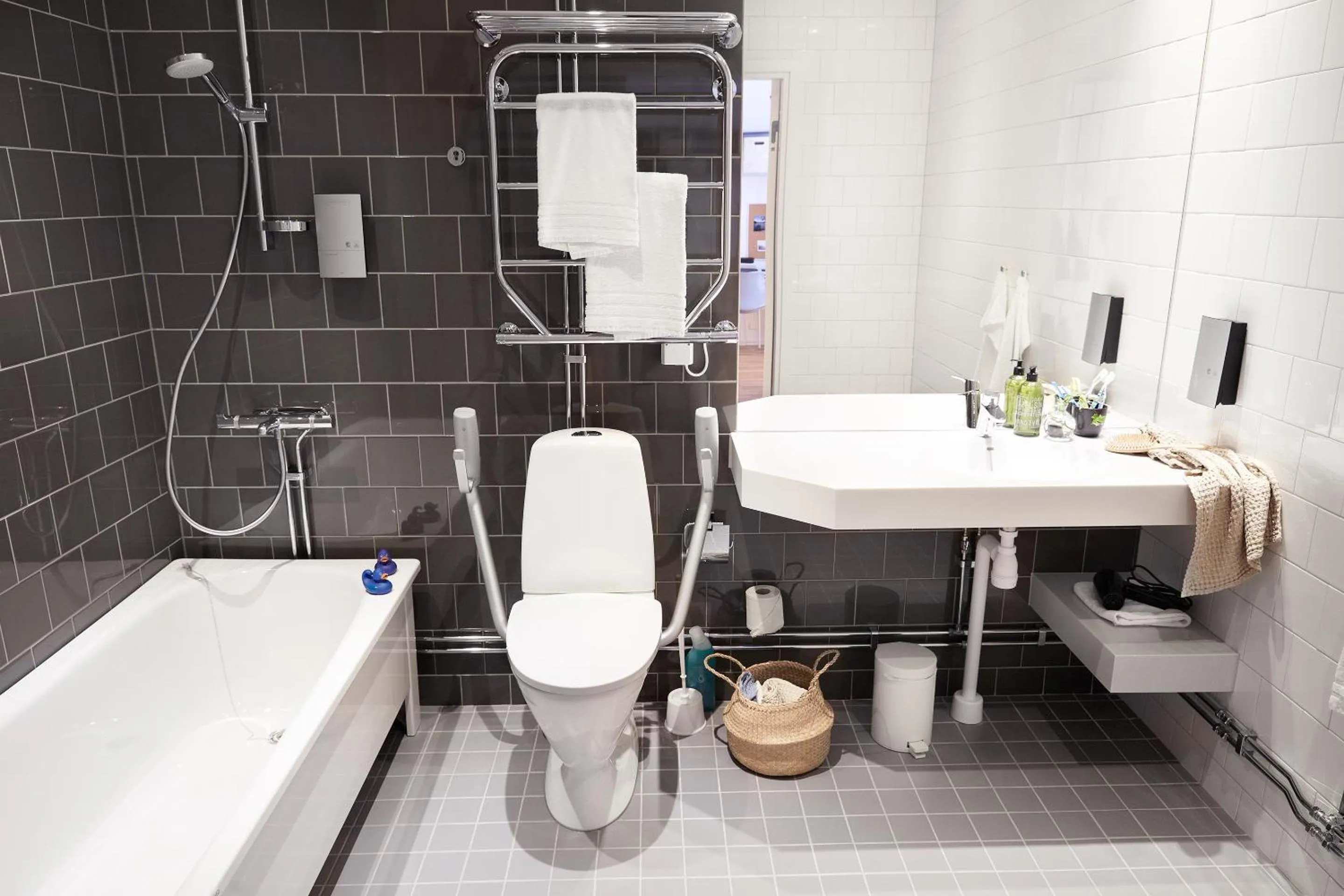 Shower in Forenom Hotels & Apartments Kista