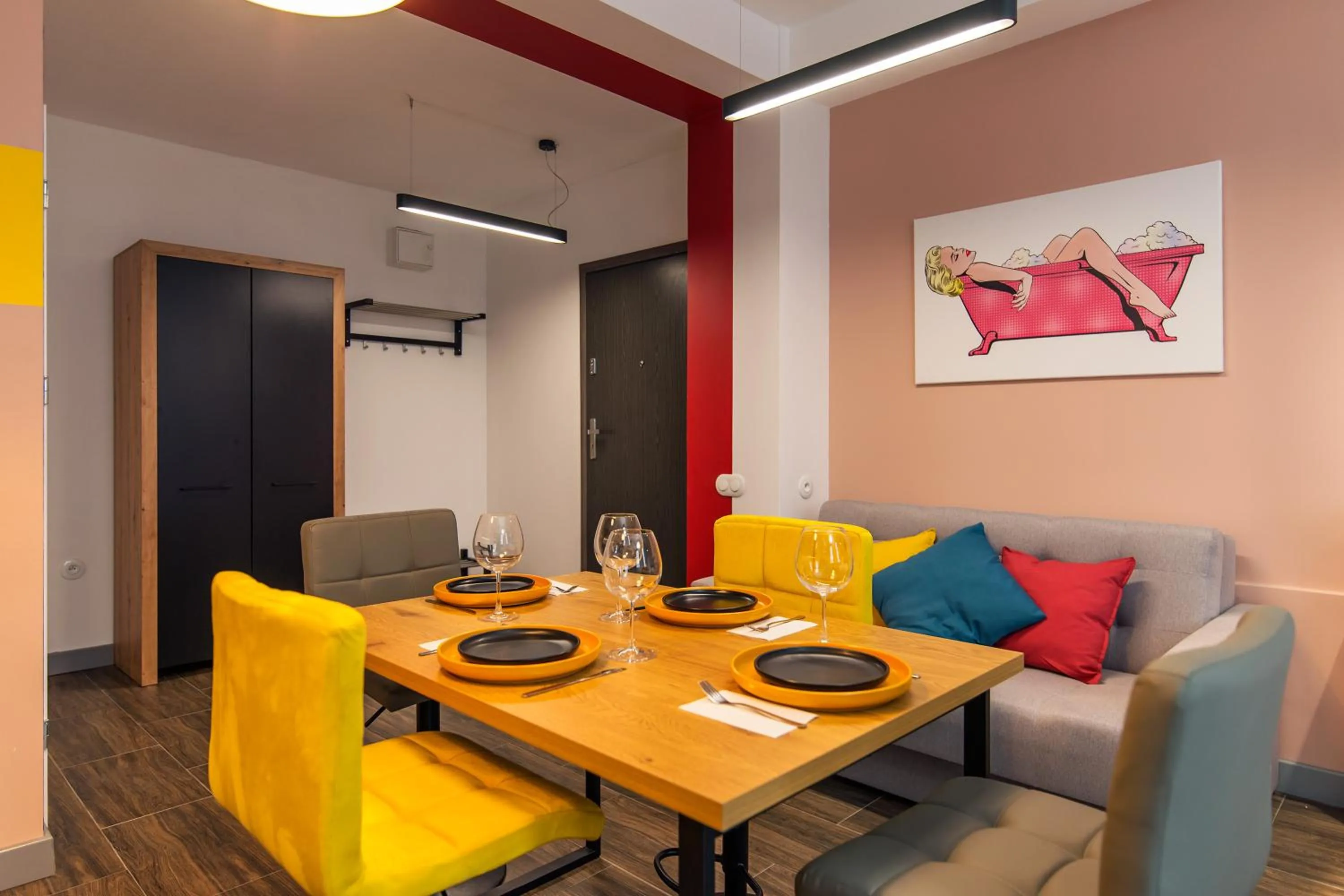 Dining area in Galeria Italiana Apartments