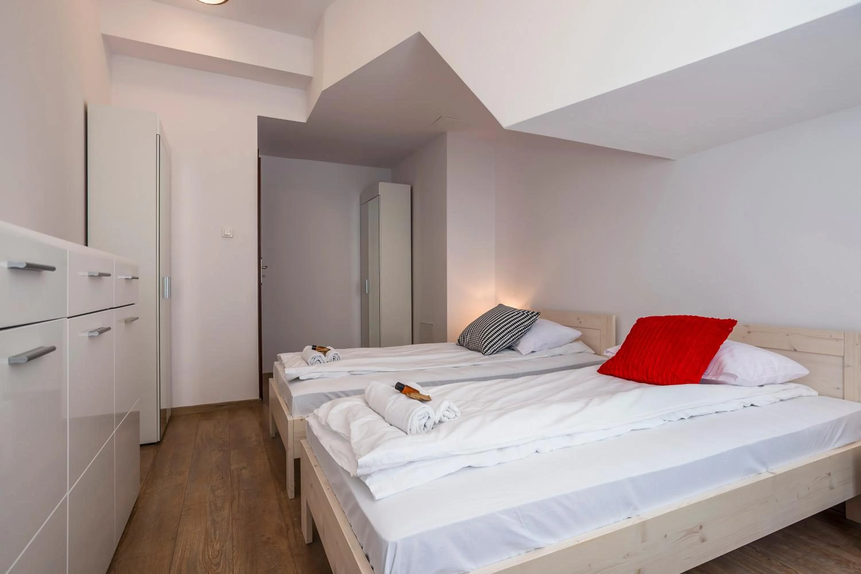Bed in Galeria Italiana Apartments