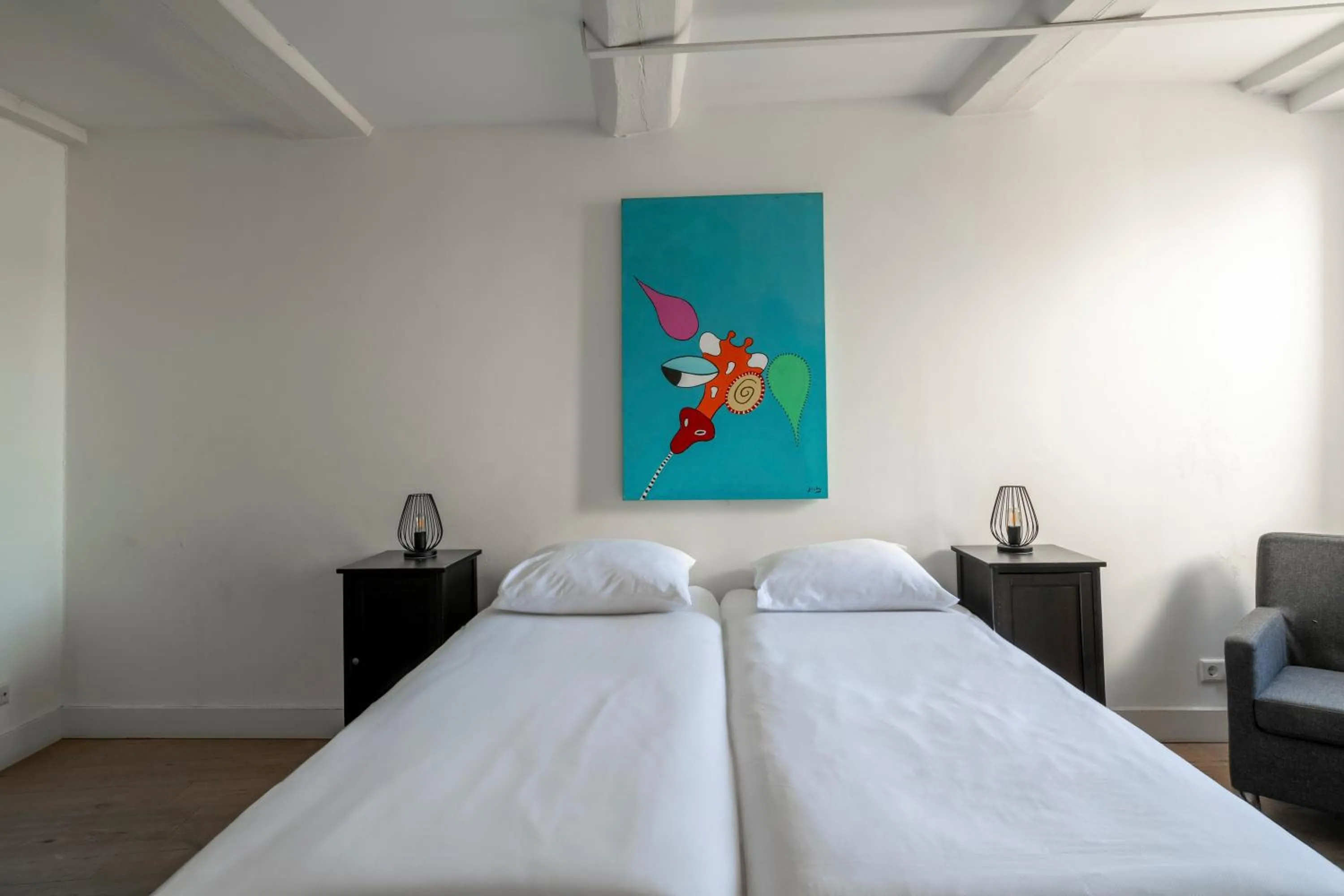 Bedroom, Bed in Amsterdam Centre Harbour Apartments