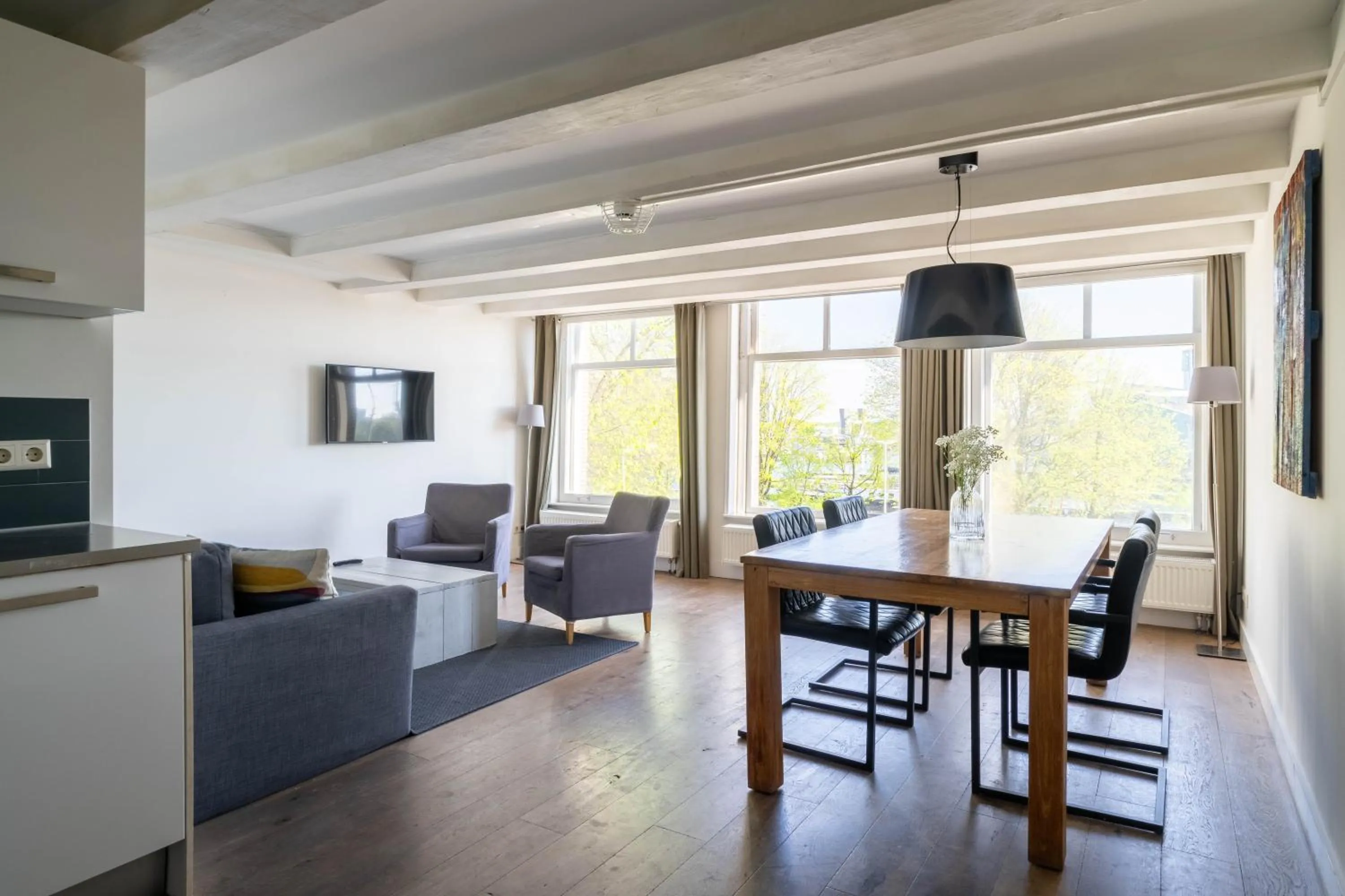 Seating area in Amsterdam Centre Harbour Apartments
