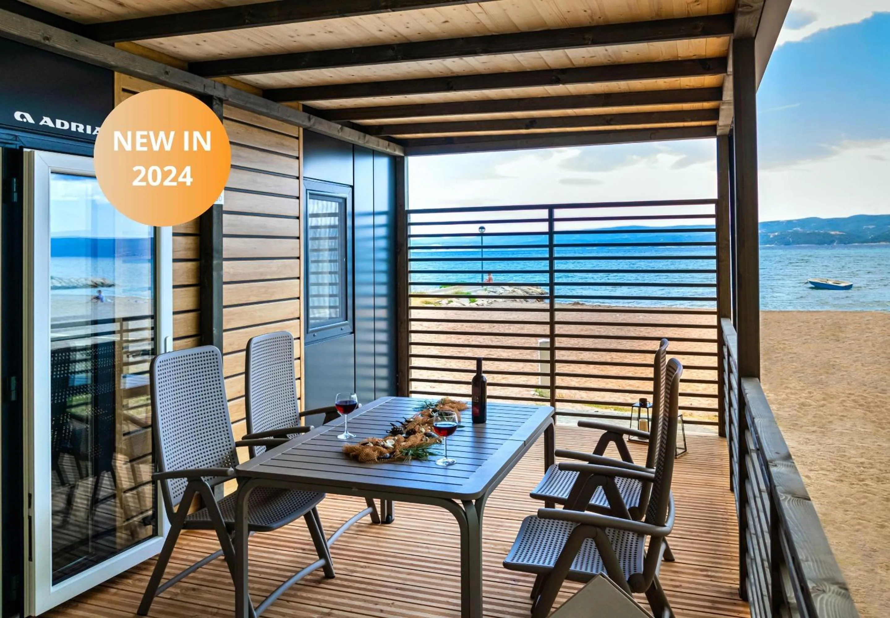 Balcony/Terrace in Mobile Homes Camp Galeb