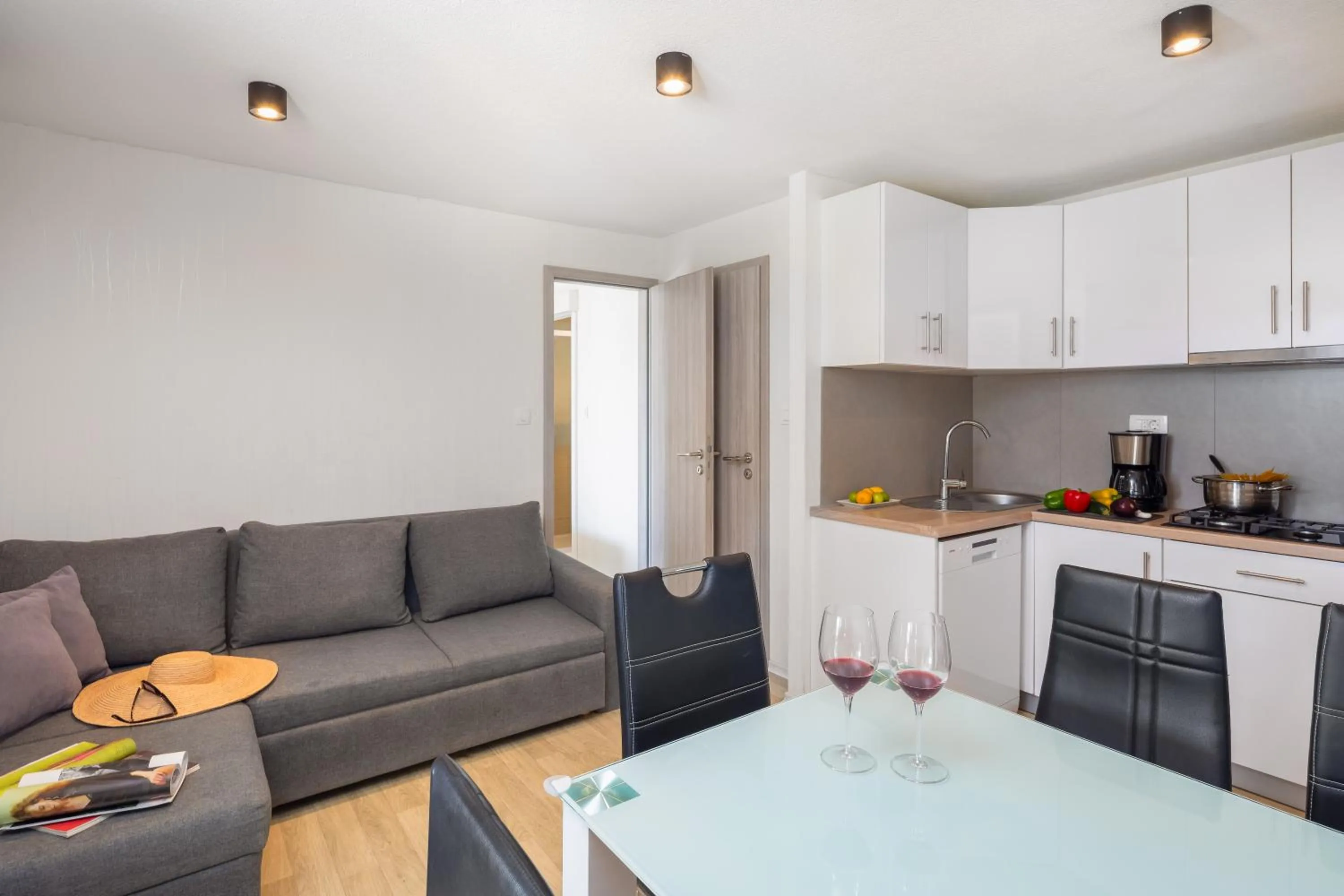 Living room in Mobile Homes Camp Galeb