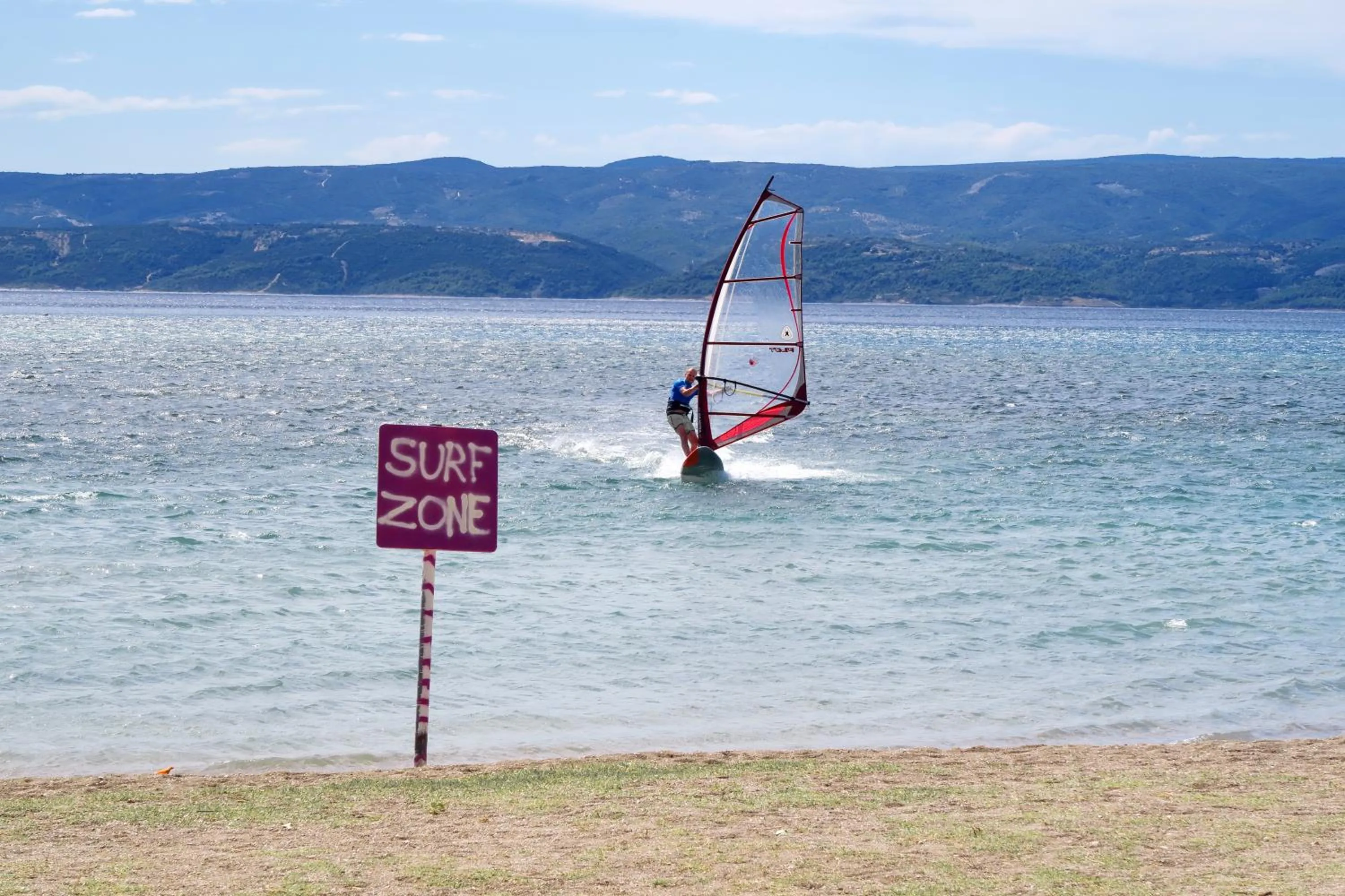 Windsurfing in Mobile Homes Camp Galeb