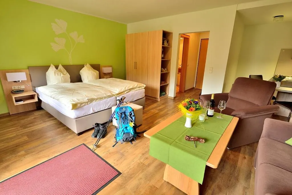 Photo of the whole room, Bed in Baunhöller-Mühle