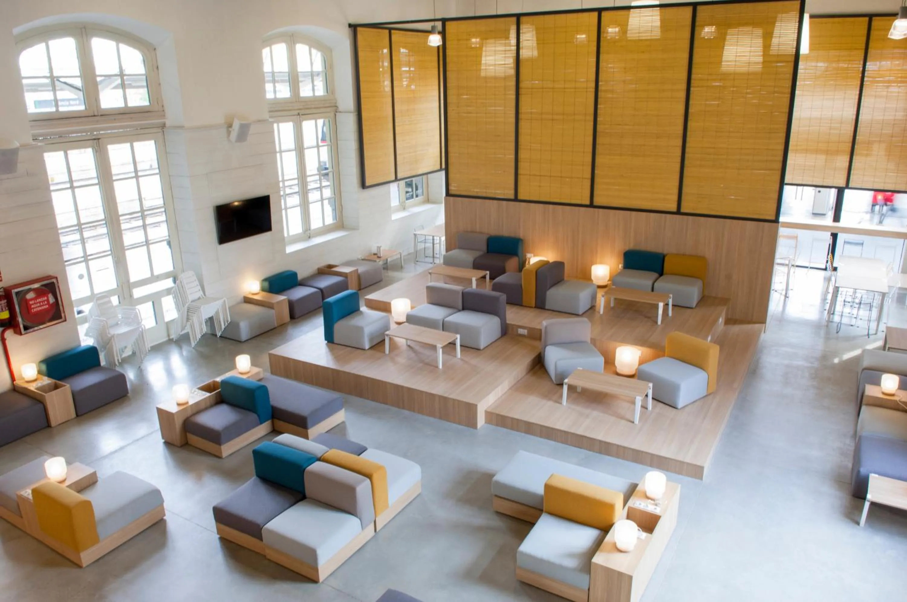 Lobby or reception in UP Hostel Valencia