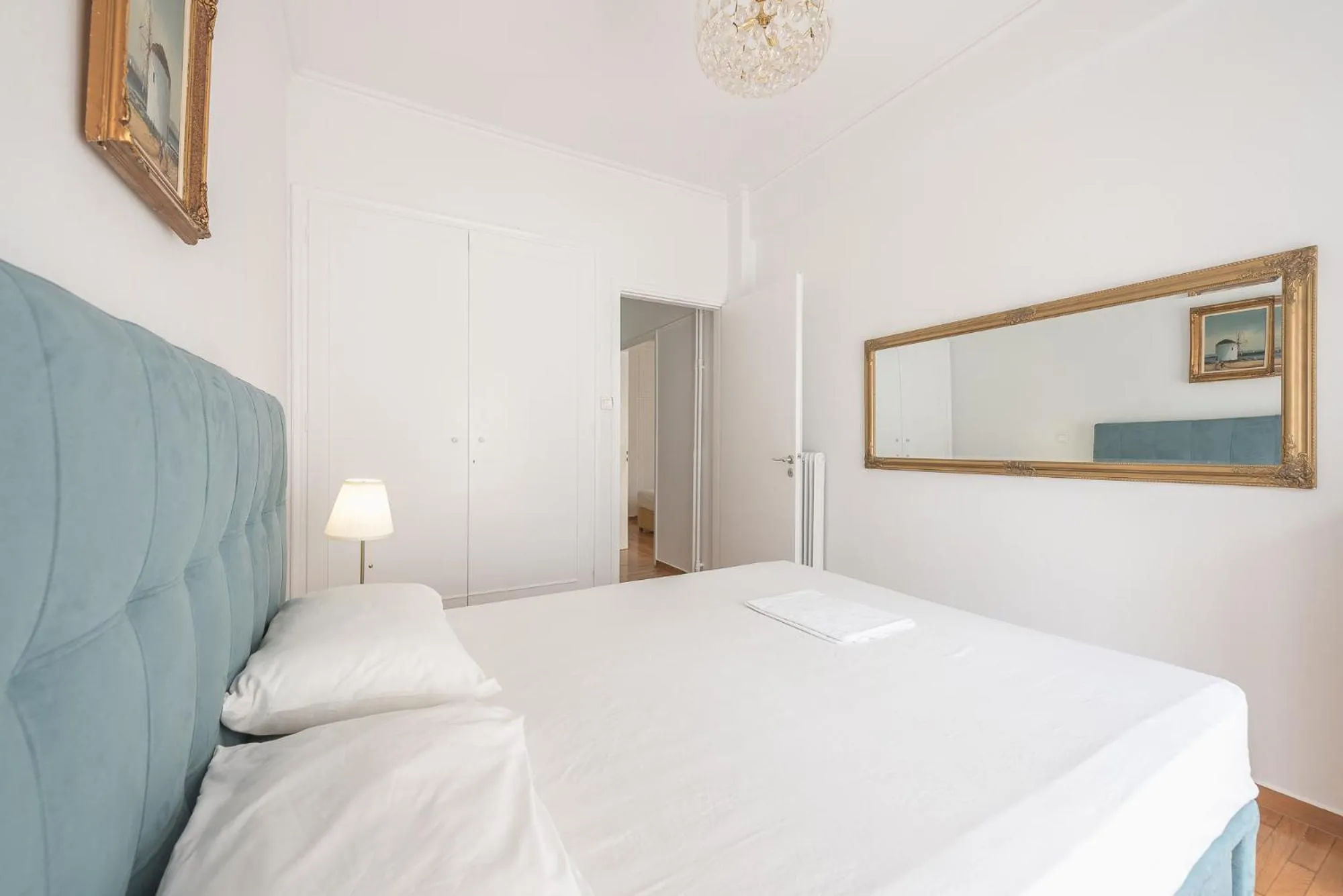 Bed in Victoria Secret Apartments