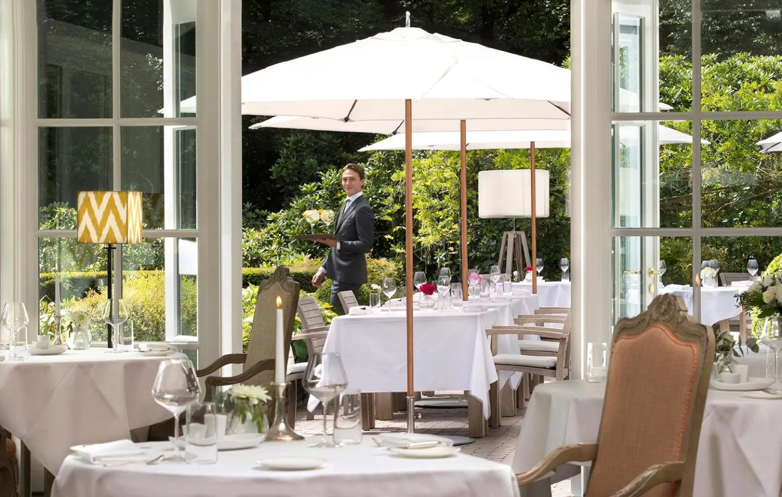 Balcony/Terrace in Relais & Chateaux Hotel Landgoed Het Roode Koper
