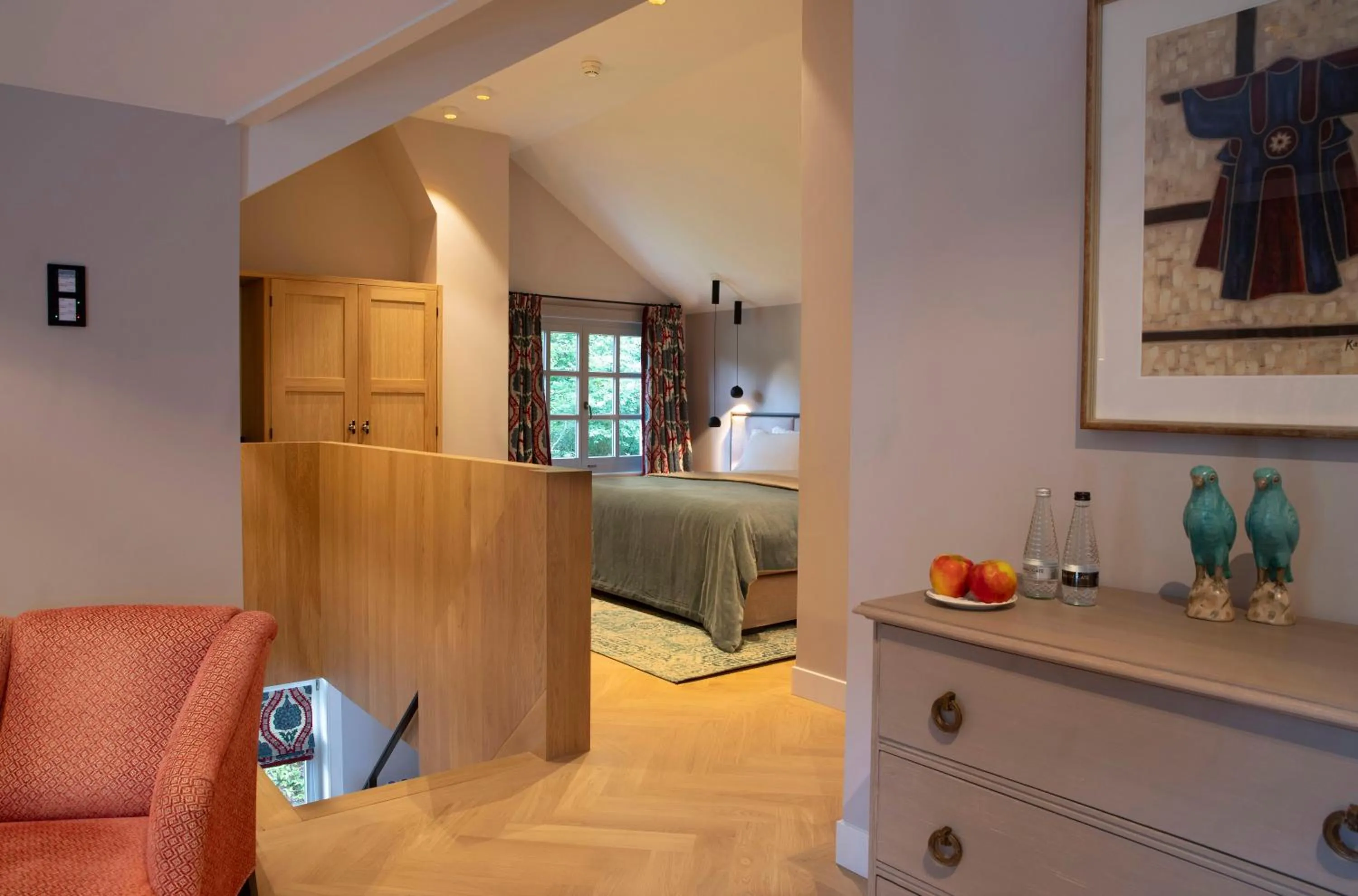 Bed in Relais & Chateaux Hotel Landgoed Het Roode Koper