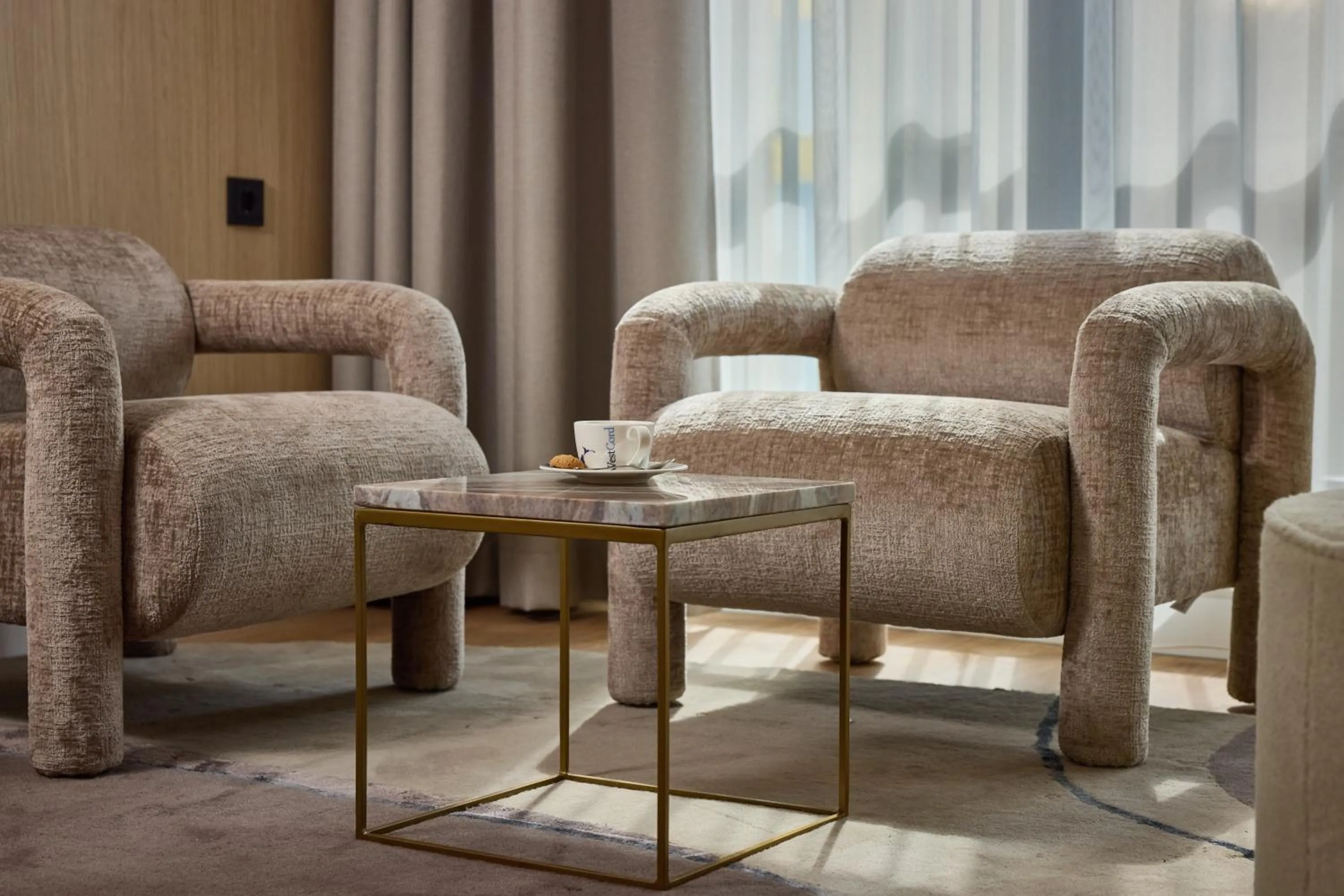 Seating area in WestCord Hotel Eindhoven