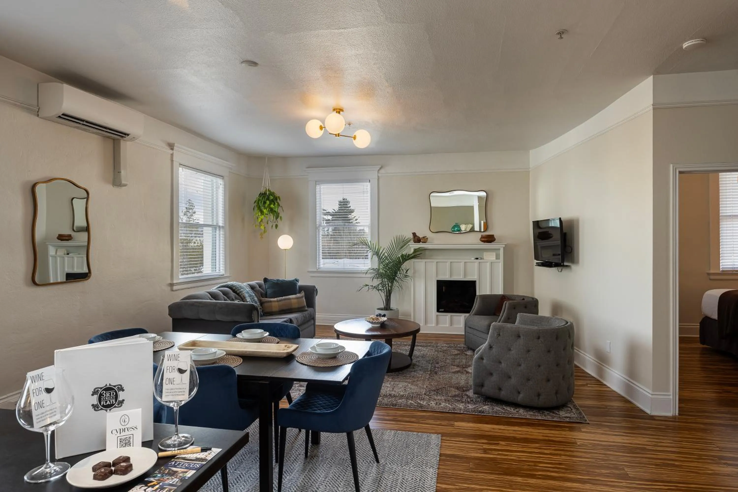 Living room in 3rd Street Flats