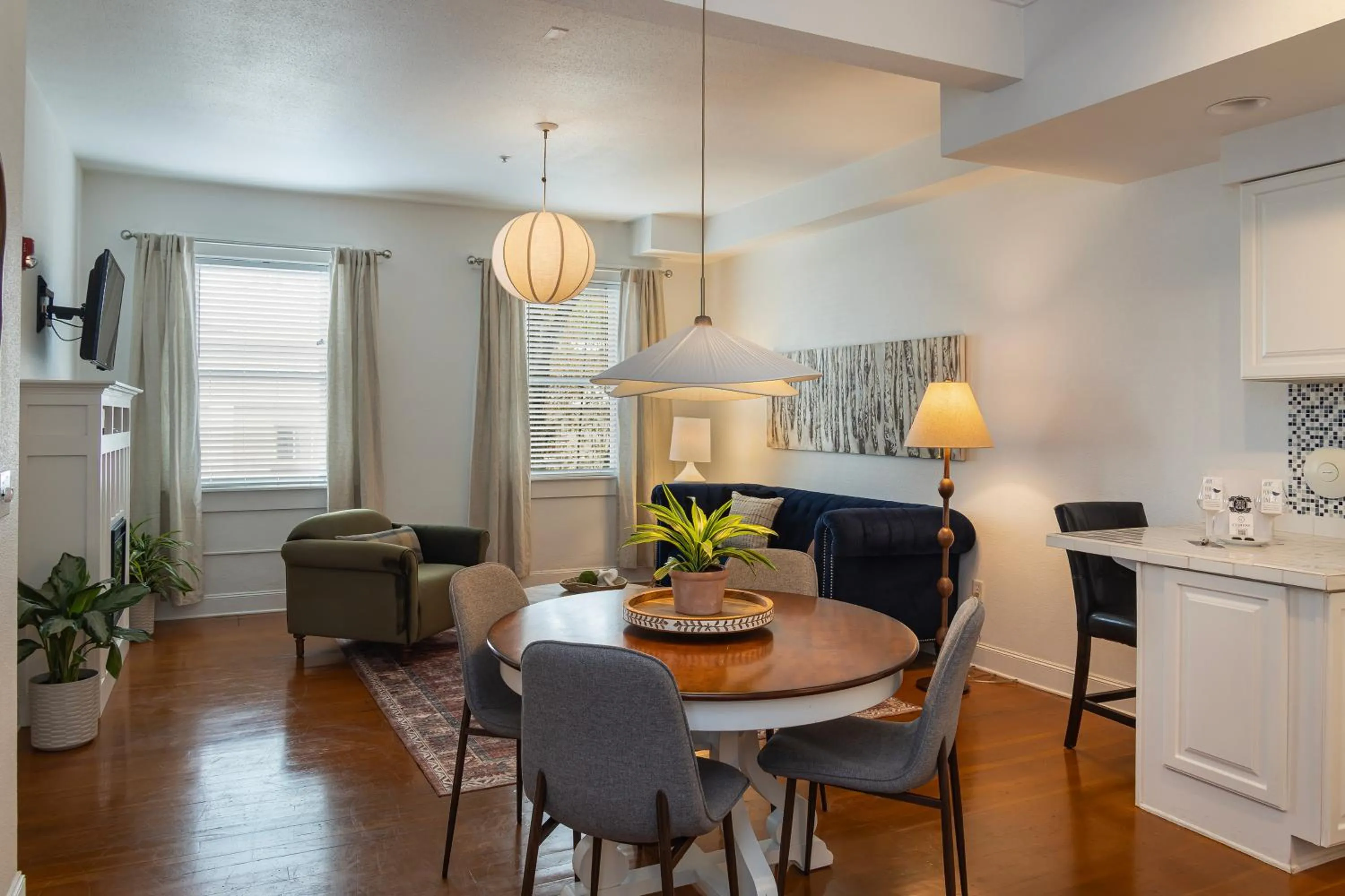 Living room in 3rd Street Flats