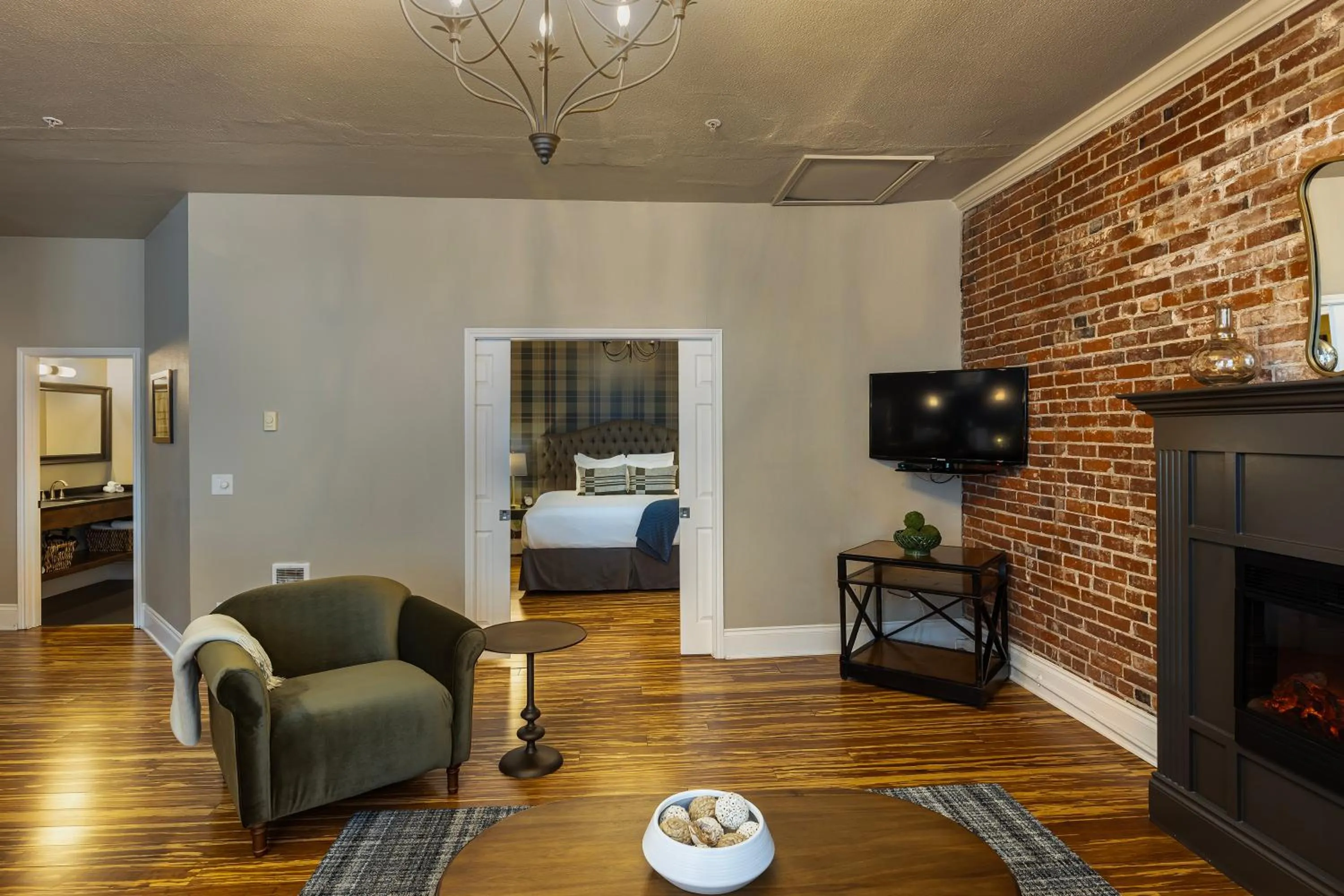 Living room, Bed in 3rd Street Flats
