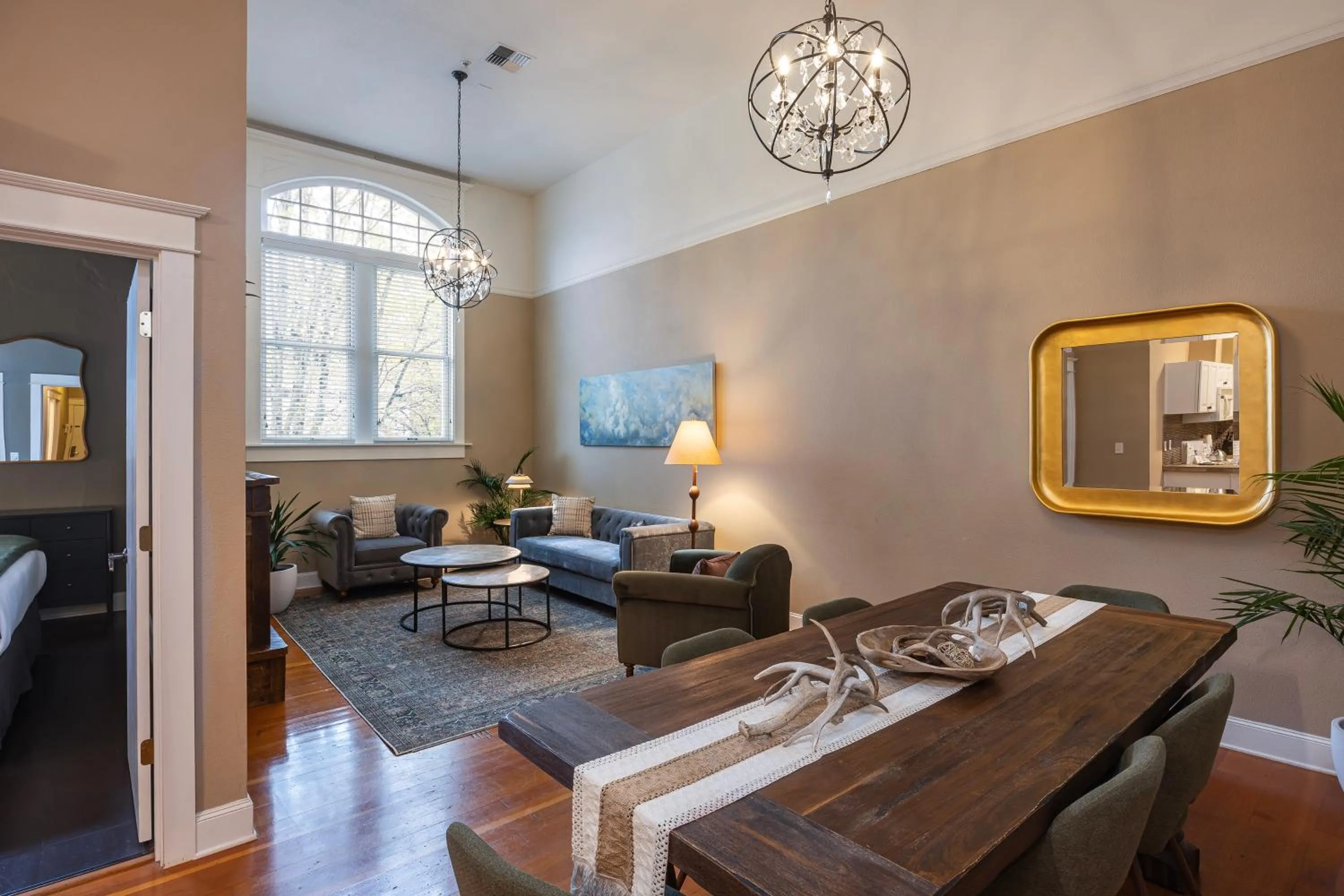 Living room in 3rd Street Flats