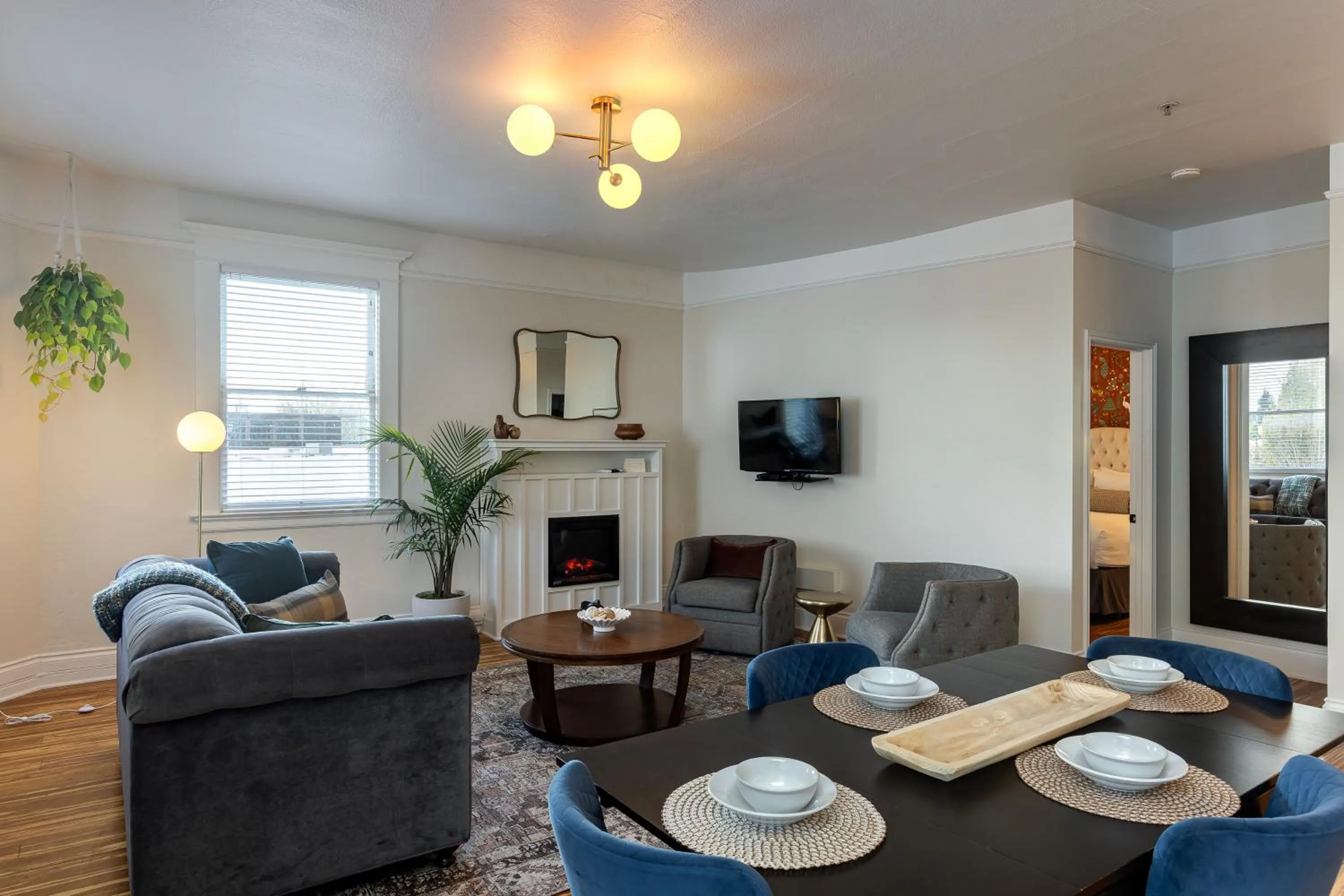 Living room in 3rd Street Flats
